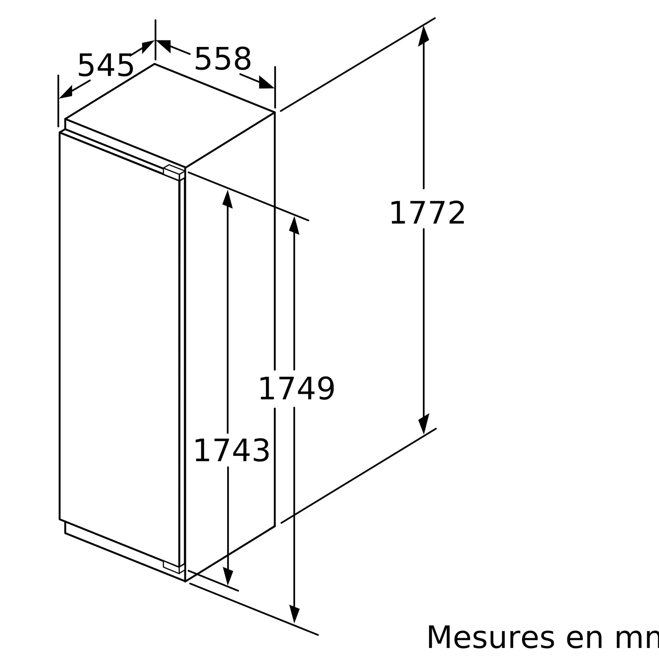 Frigo encastrable KI2826F30
