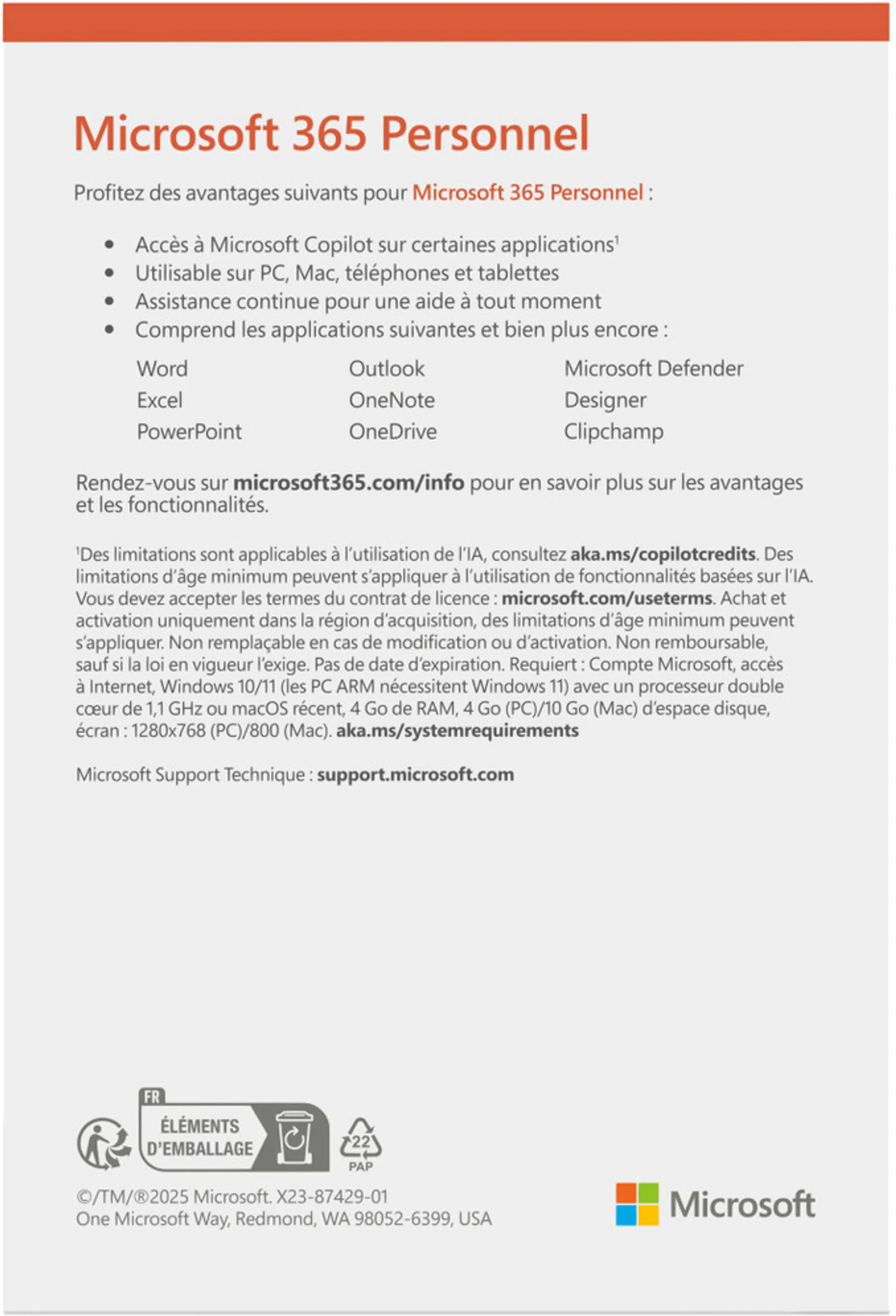 365 Personal FR (jaarabonnement)