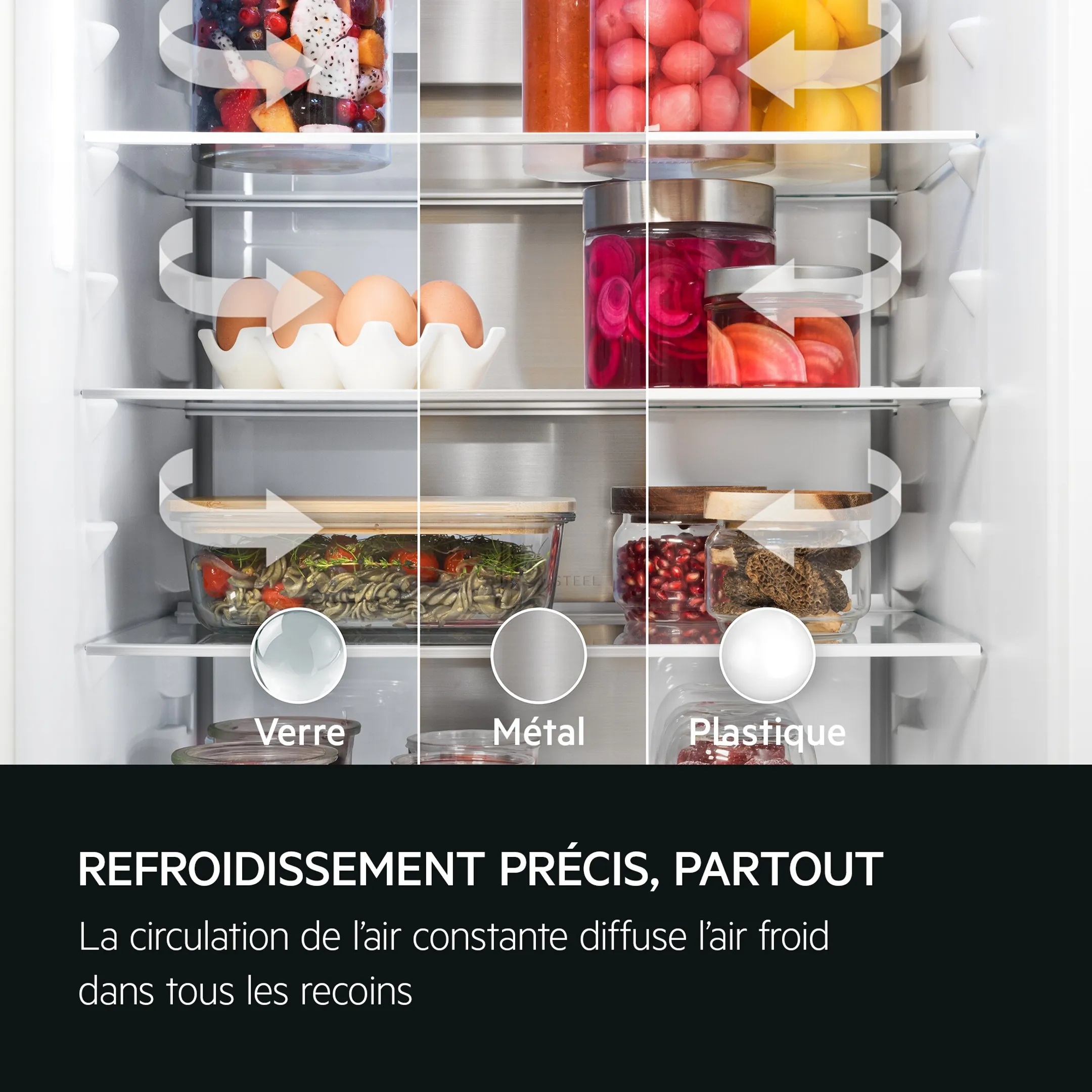AEG Combi frigo congélateur encastrable TC7CS181AF GreenZone  image