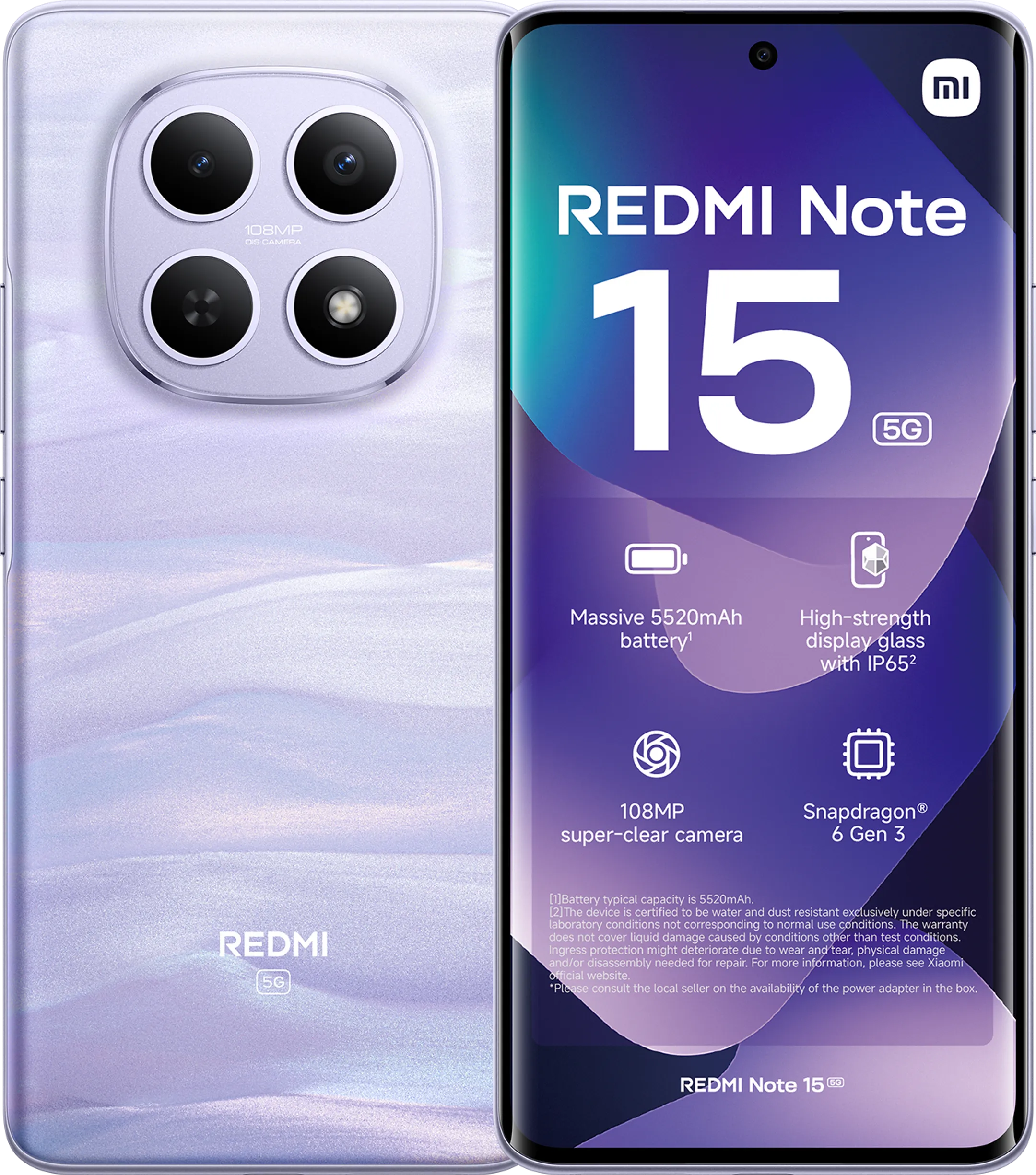 Xiaomi Redmi Note 15 5G 128GB - Paars image