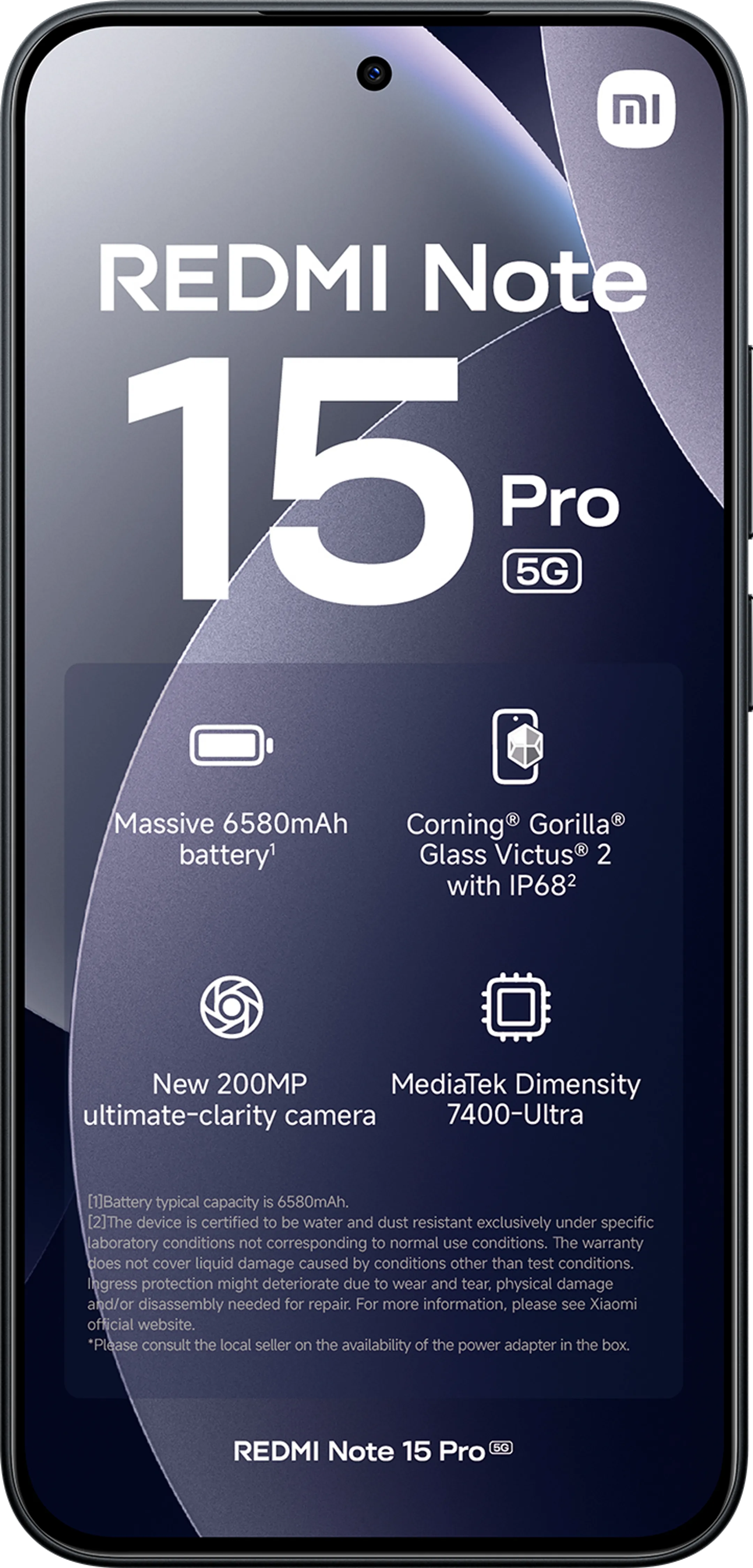 Xiaomi Redmi Note 15 Pro 5G 512GB - Zwart image