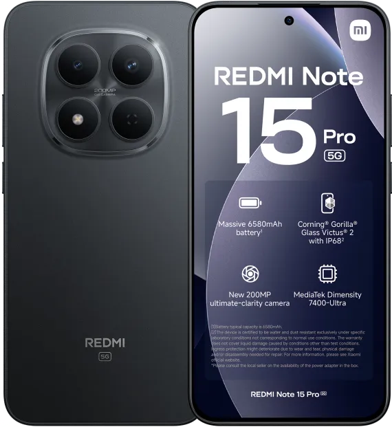 Redmi Note 15 Pro 5G 256Go - Noir