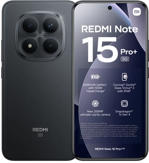 Redmi Note 15 Pro+ 5G 512GB - Zwart
