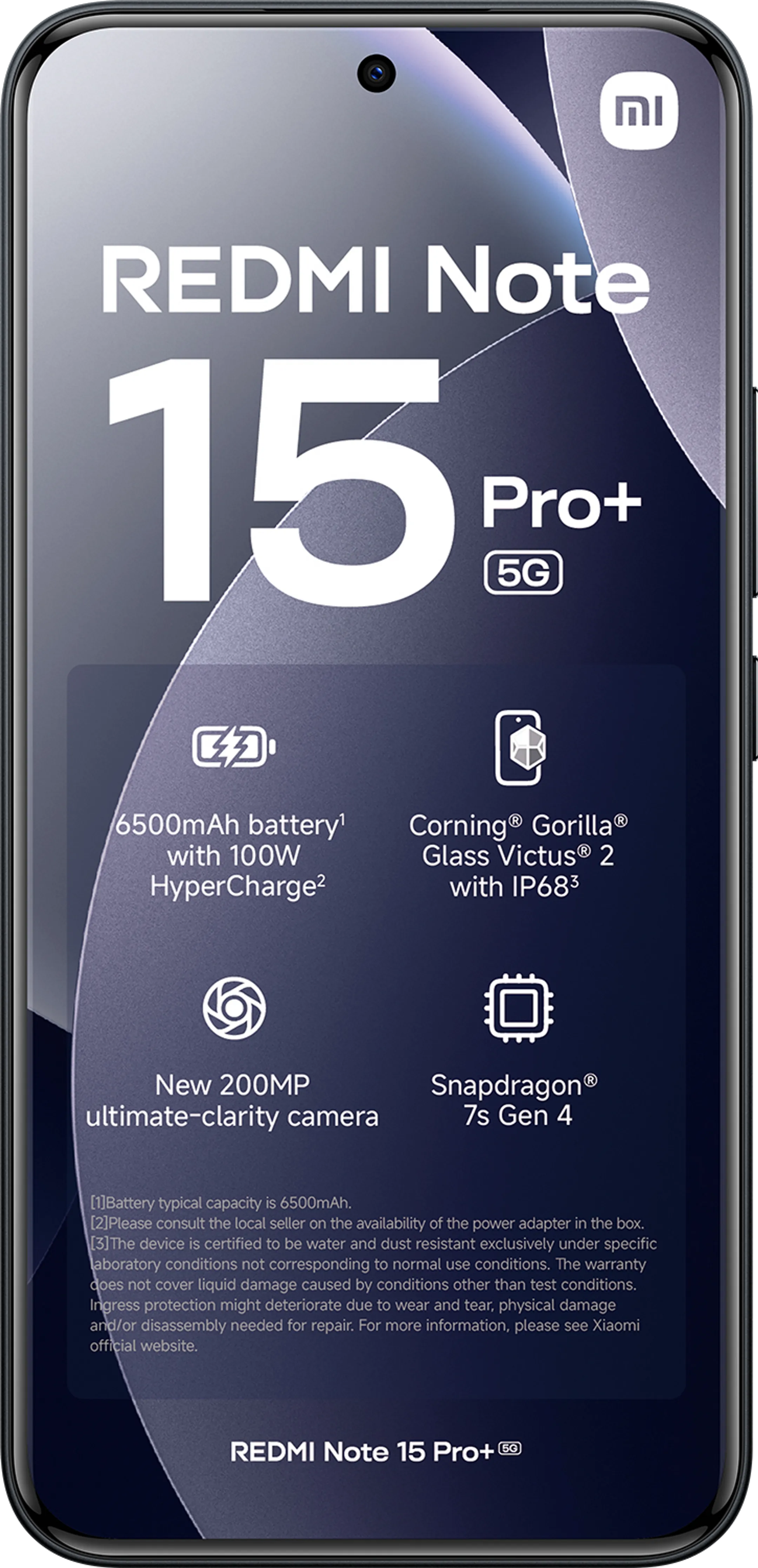 Xiaomi Redmi Note 15 Pro+ 5G 512GB - Zwart image