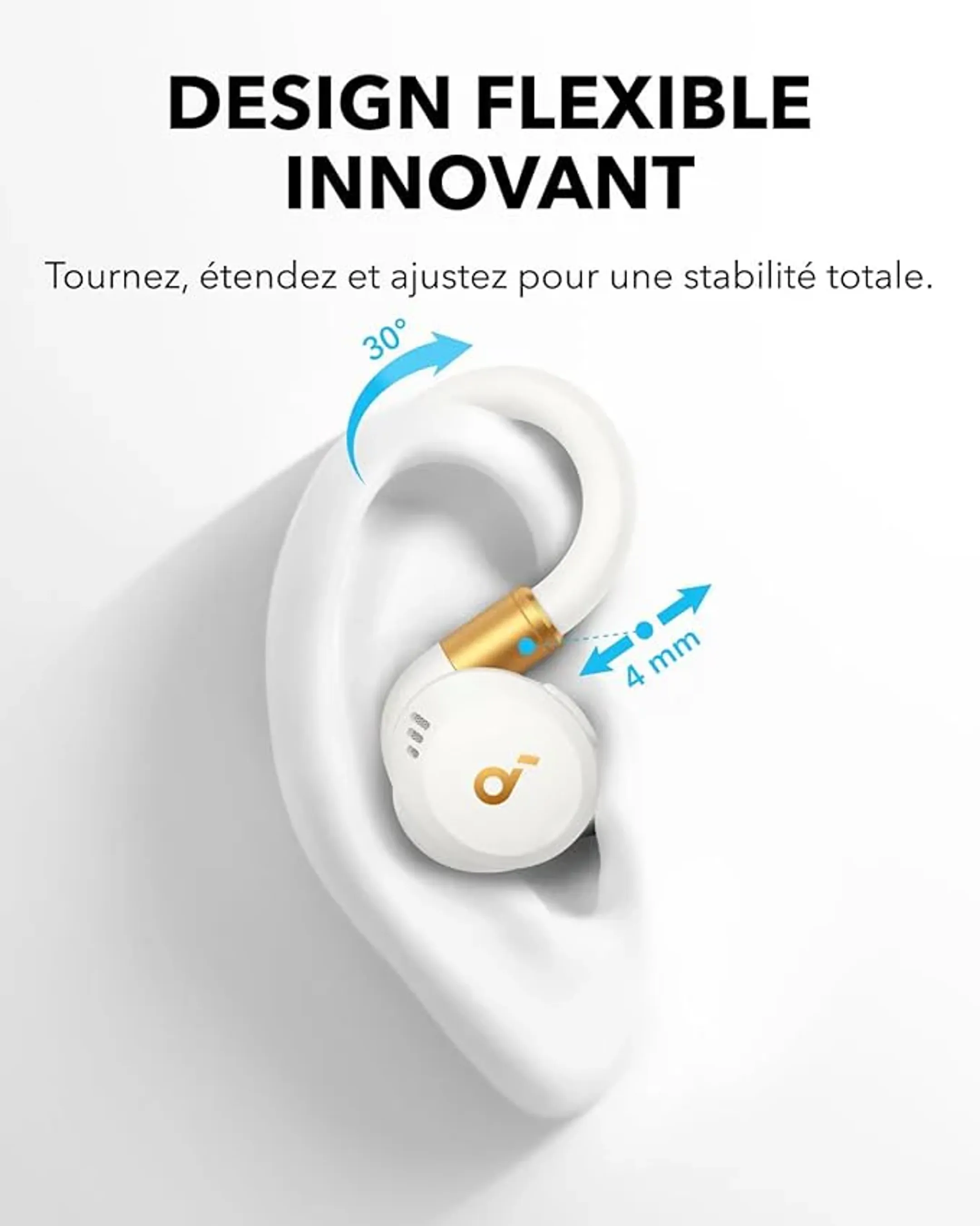 Soundcore Écouteurs de sport X20 - Blanc image