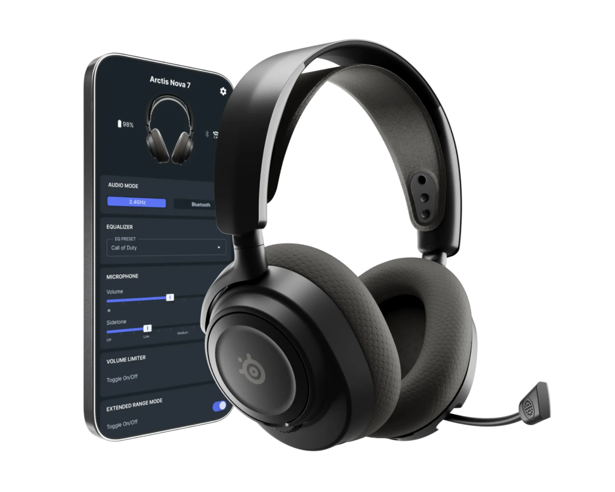 Steelseries Arctis Nova 7 G2 gaming headset - Zwart image