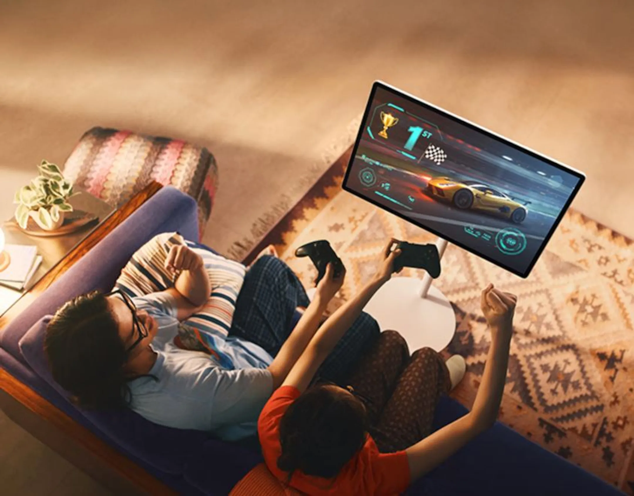 Samsung TV LED QHD The Movingstyle LSM7FA (2025) - 27 pouces image