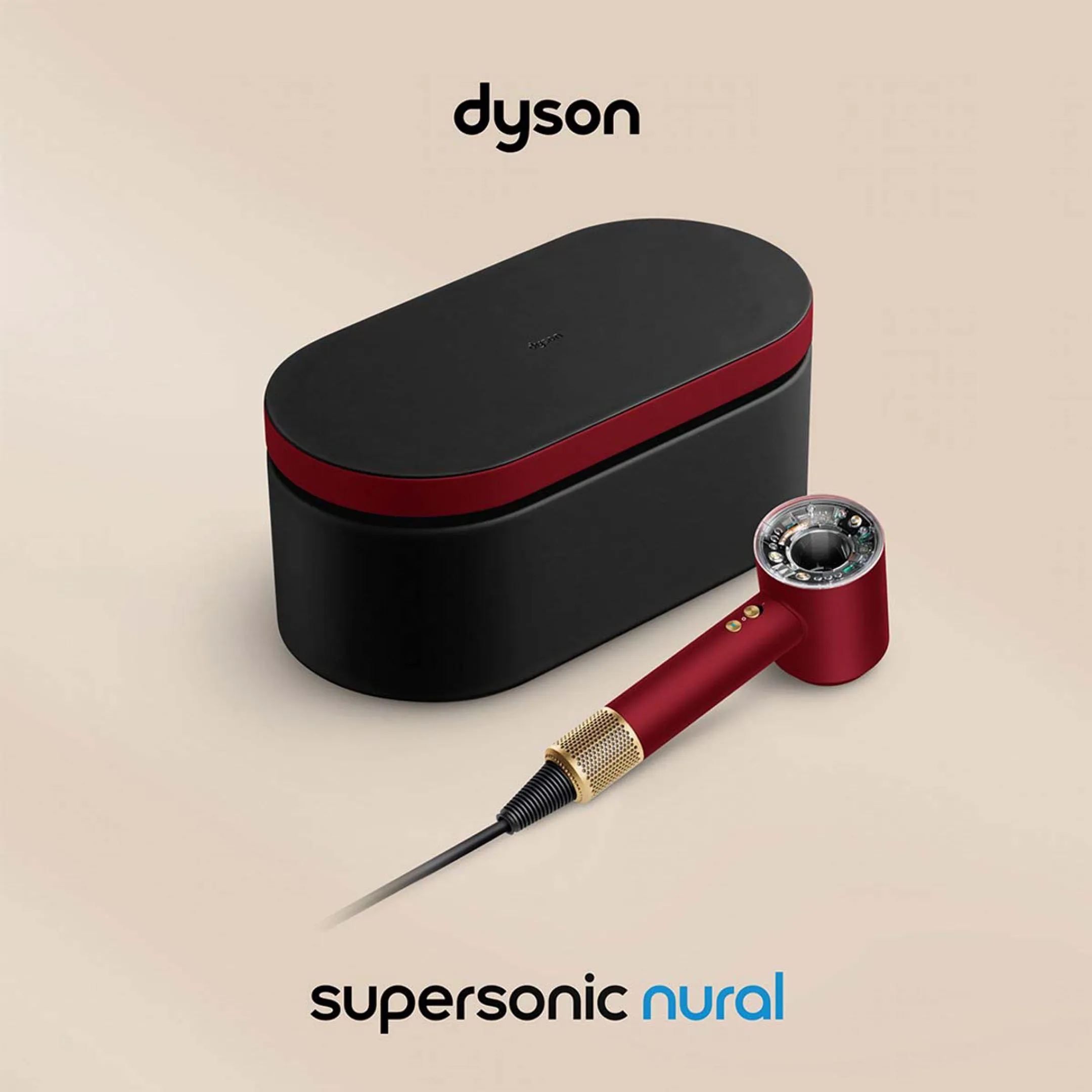 Dyson Supersonic Nural Straight + Wavy Red Velvet - Limited Edition image