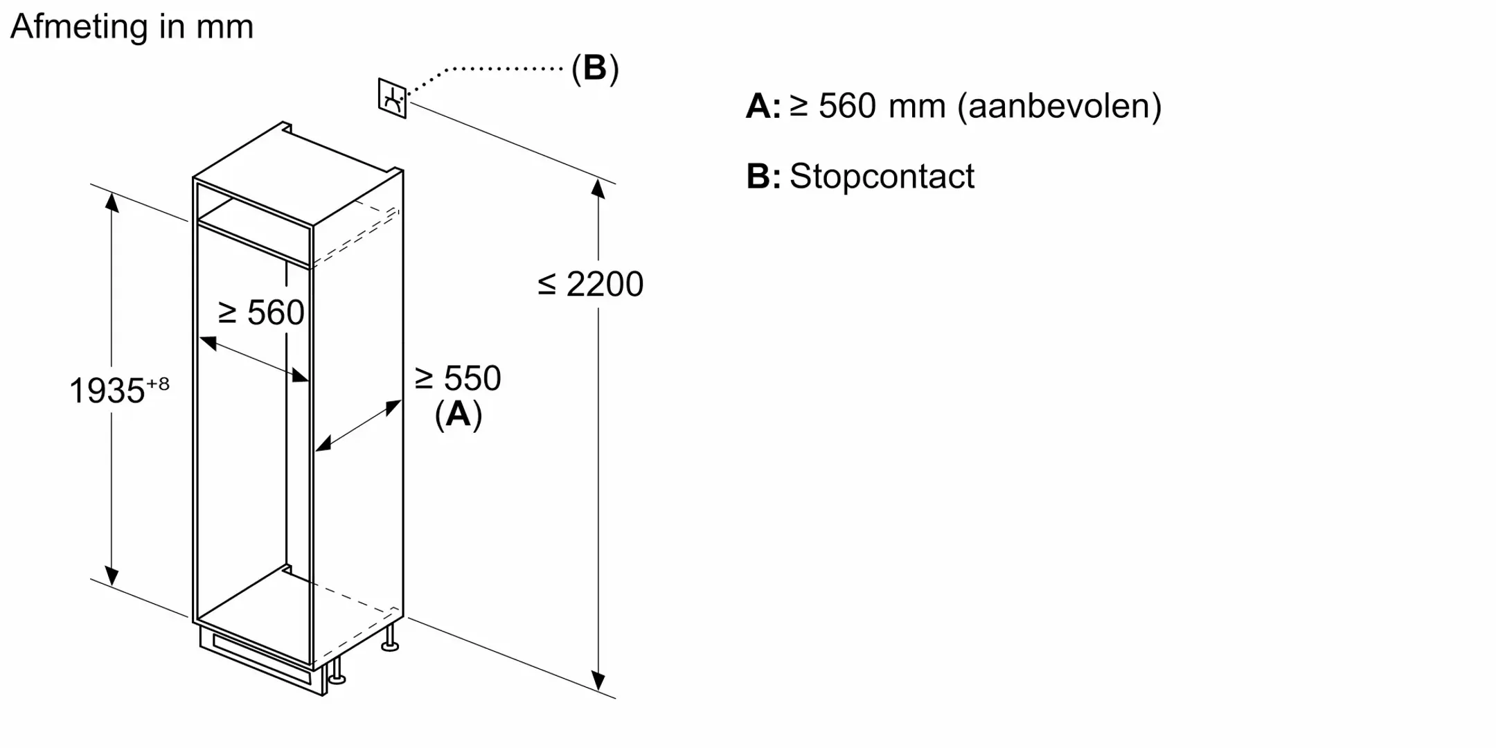 Siemens Inbouw koelkast met diepvries KI96NADC0 image