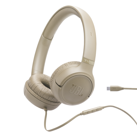 Tune 530C USB-C koptelefoon - Beige