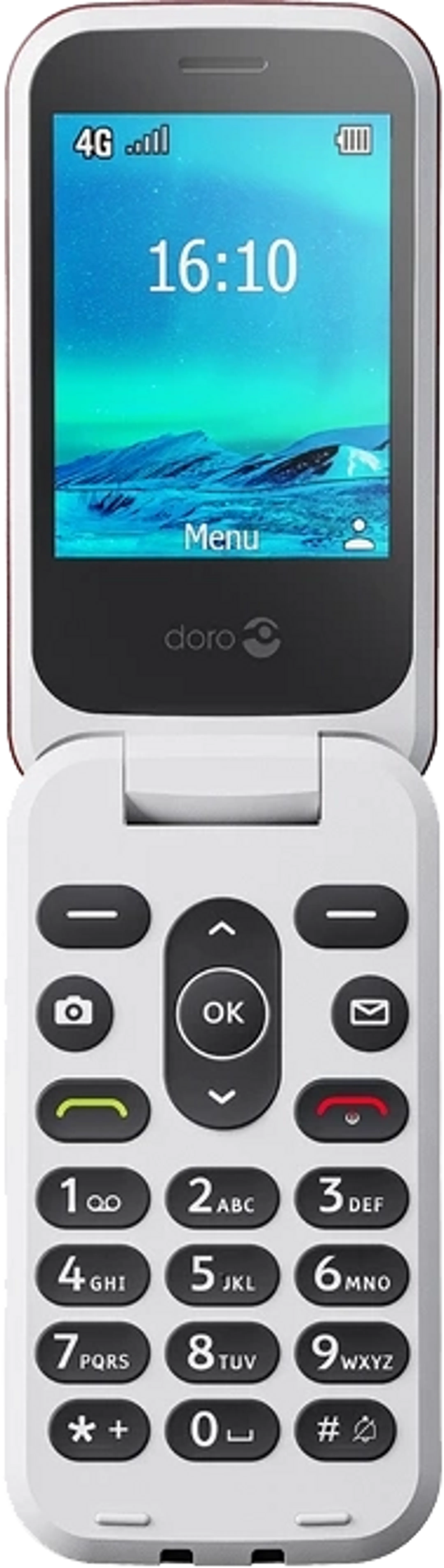 Doro 2820 4G Klaptelefoon - Rood image