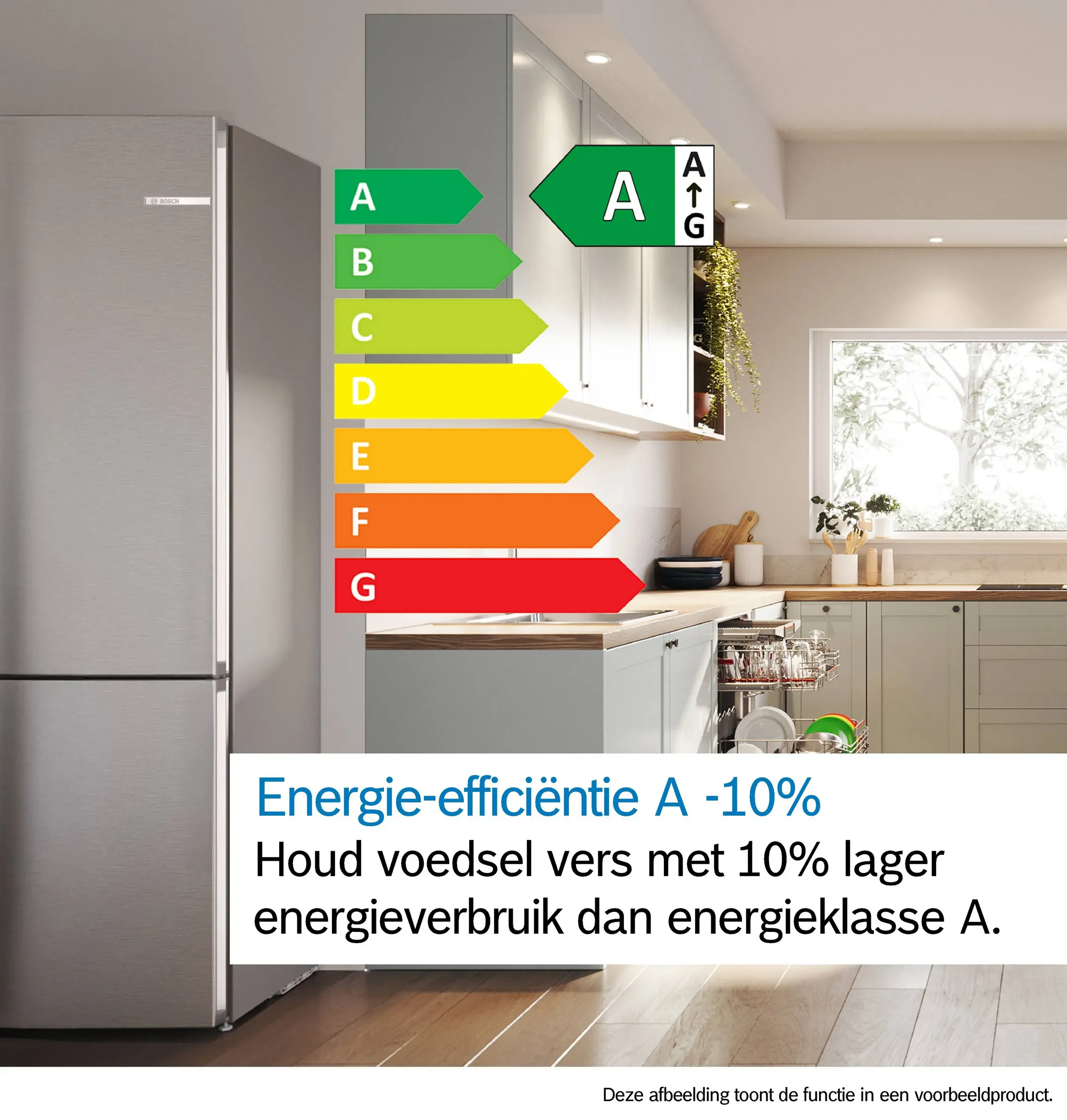 Bosch Koelkast met diepvries KGN392I1F image