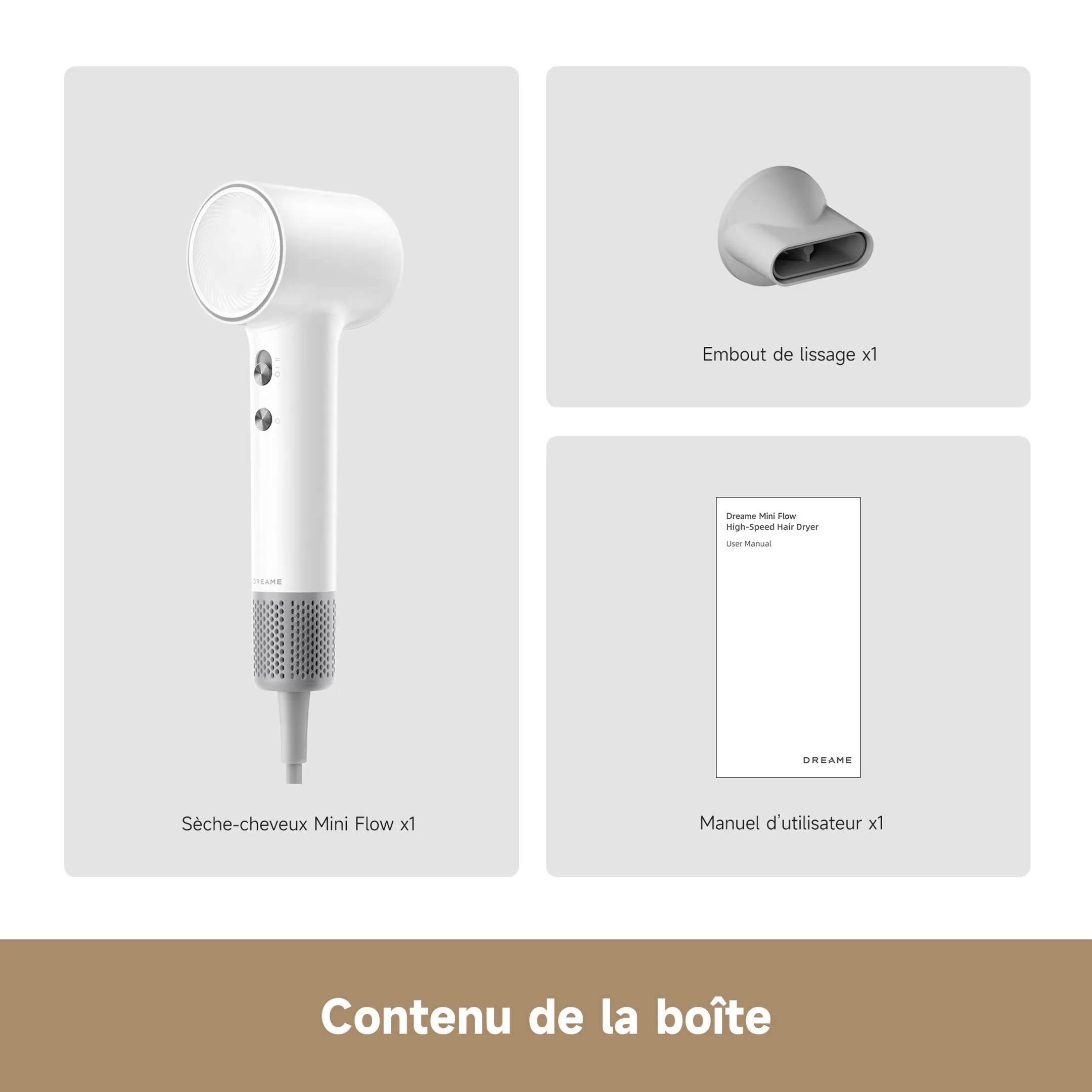 Dreame Sèche-cheveux Mini Flow White image