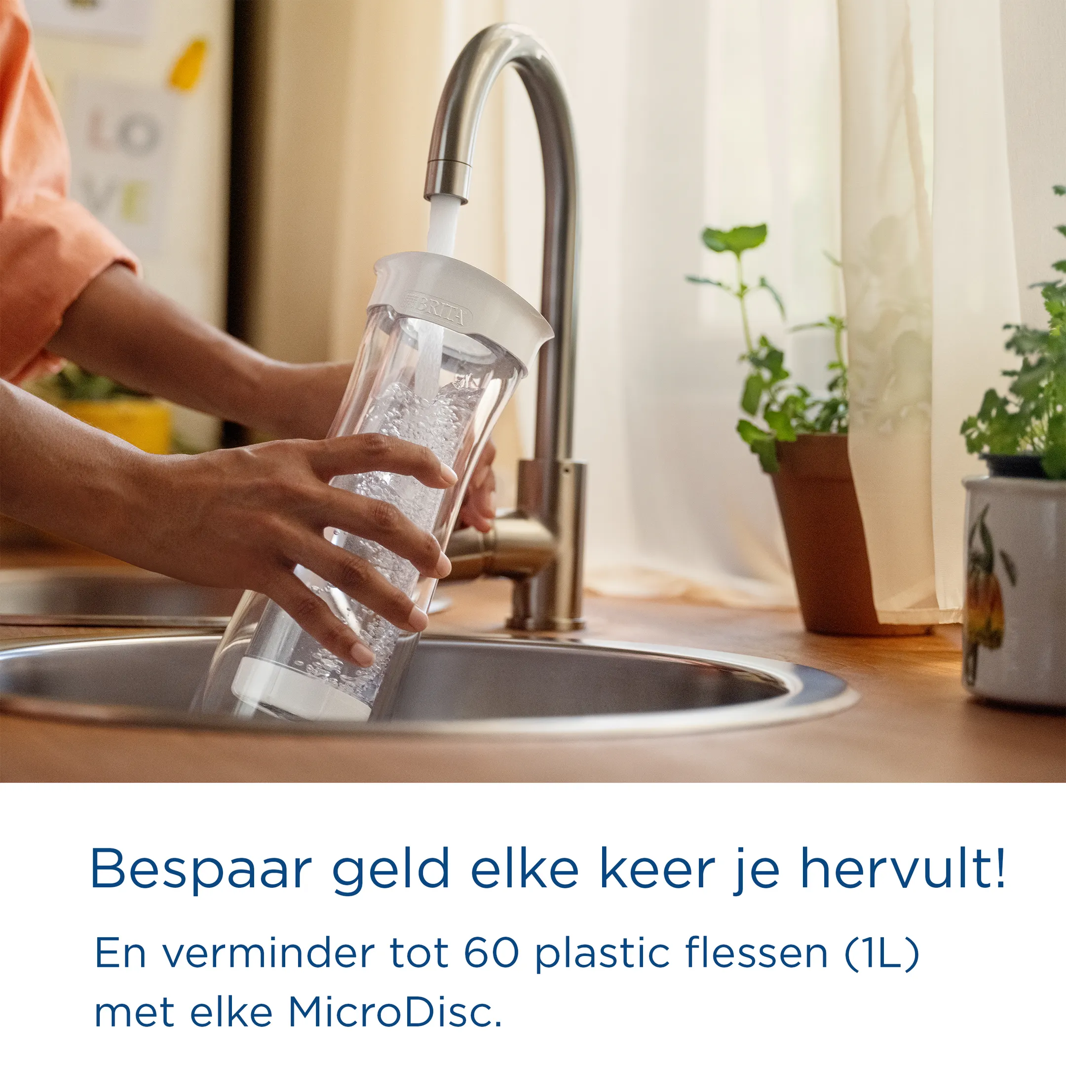 Waterfilterkaraf 1.3L - Wit - Incl. 1 MicroDisc Filter