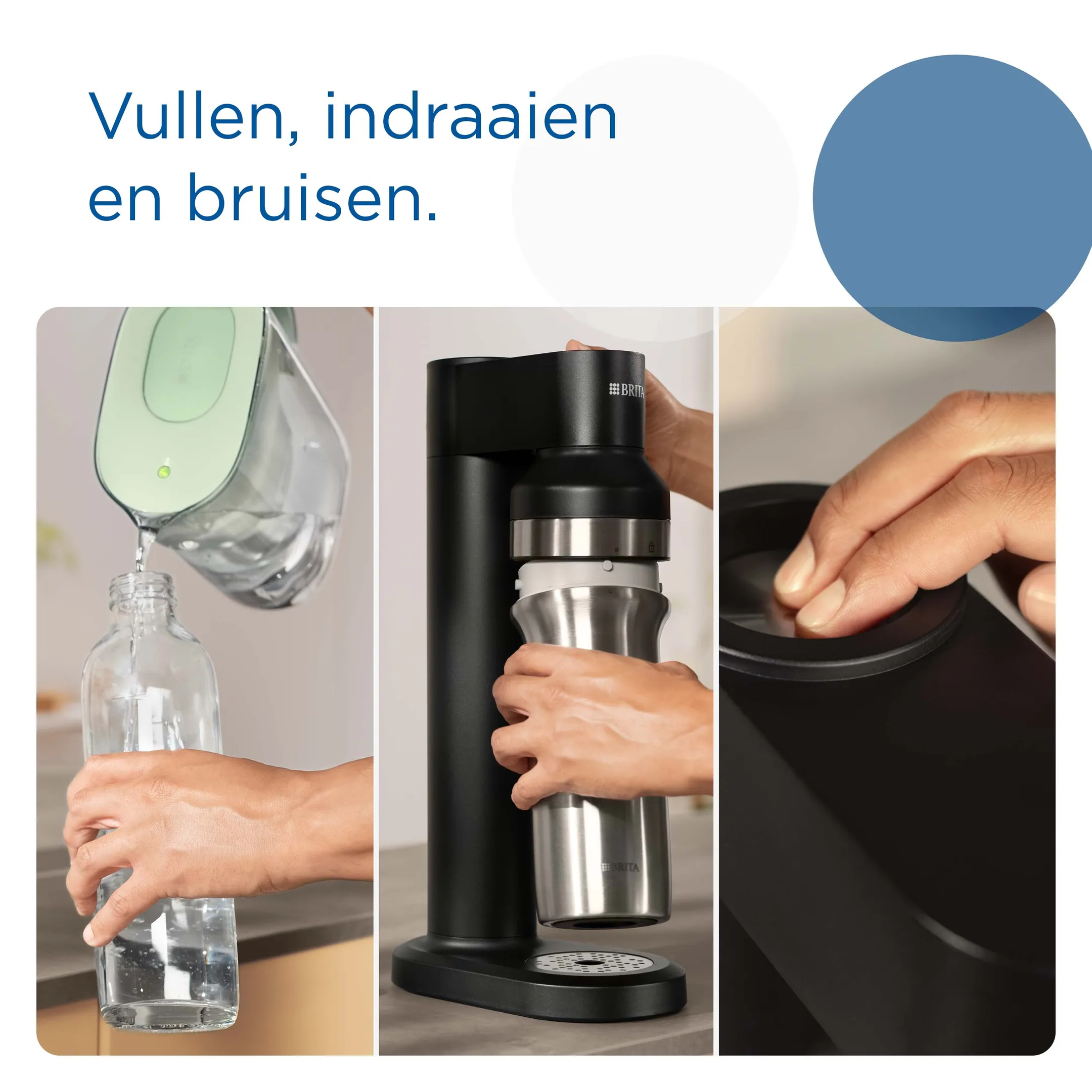 SodaTRIO Bruiswatertoestel - Zwart