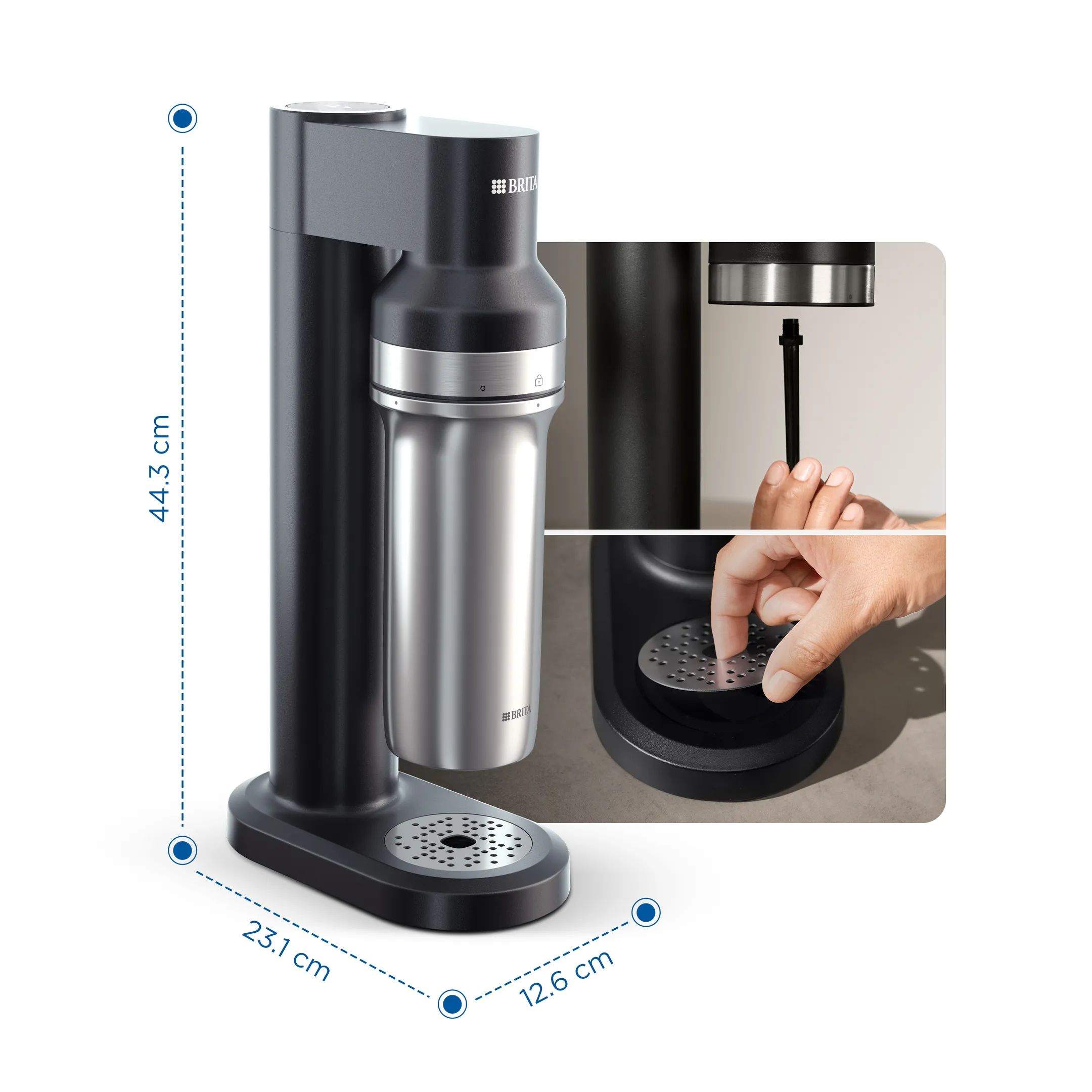 Brita Machine à boisson pétillante SodaTRIO Noir image