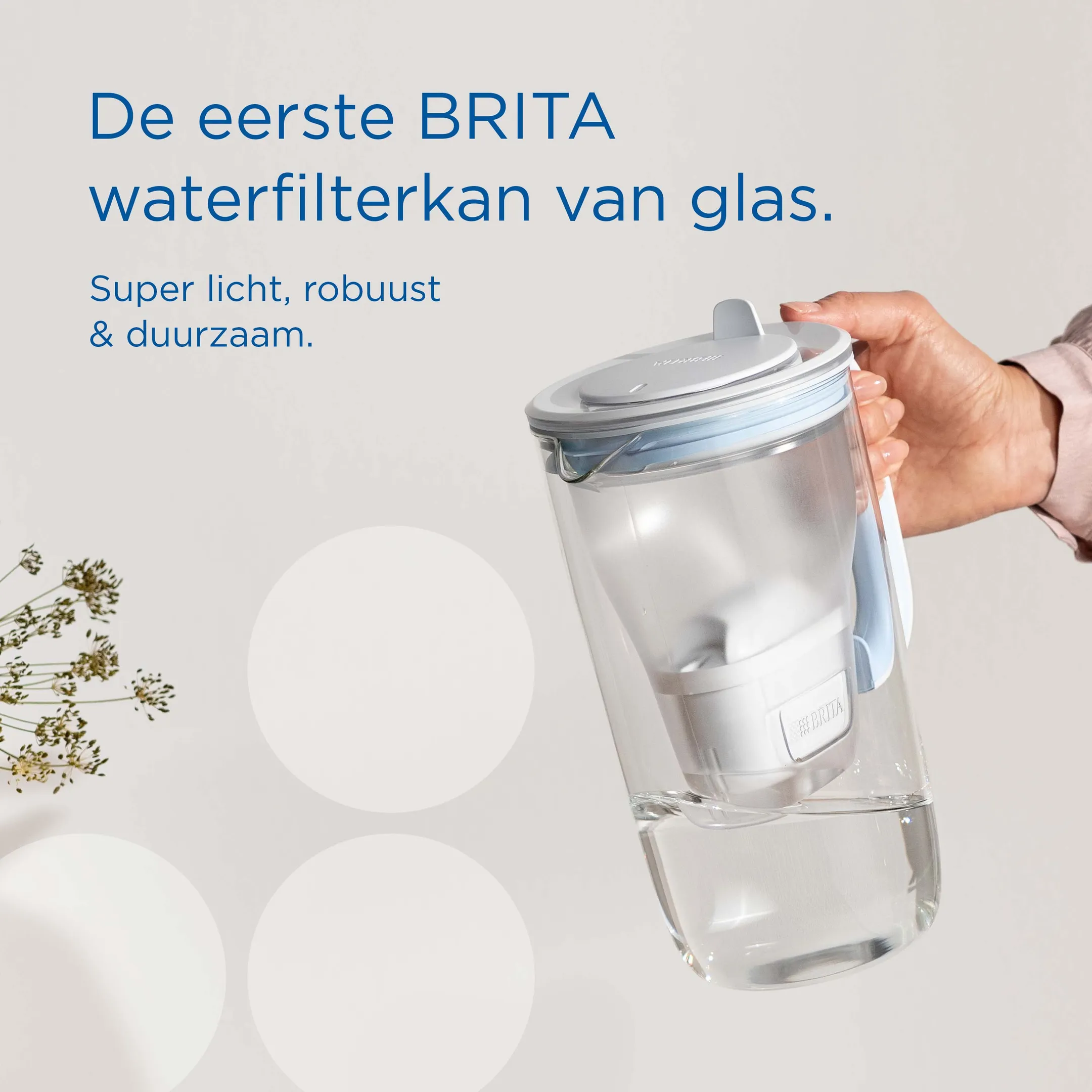 Waterfilterkan 2,5L - Licht Blauw - incl. 1 Maxtra Pro Waterfilter