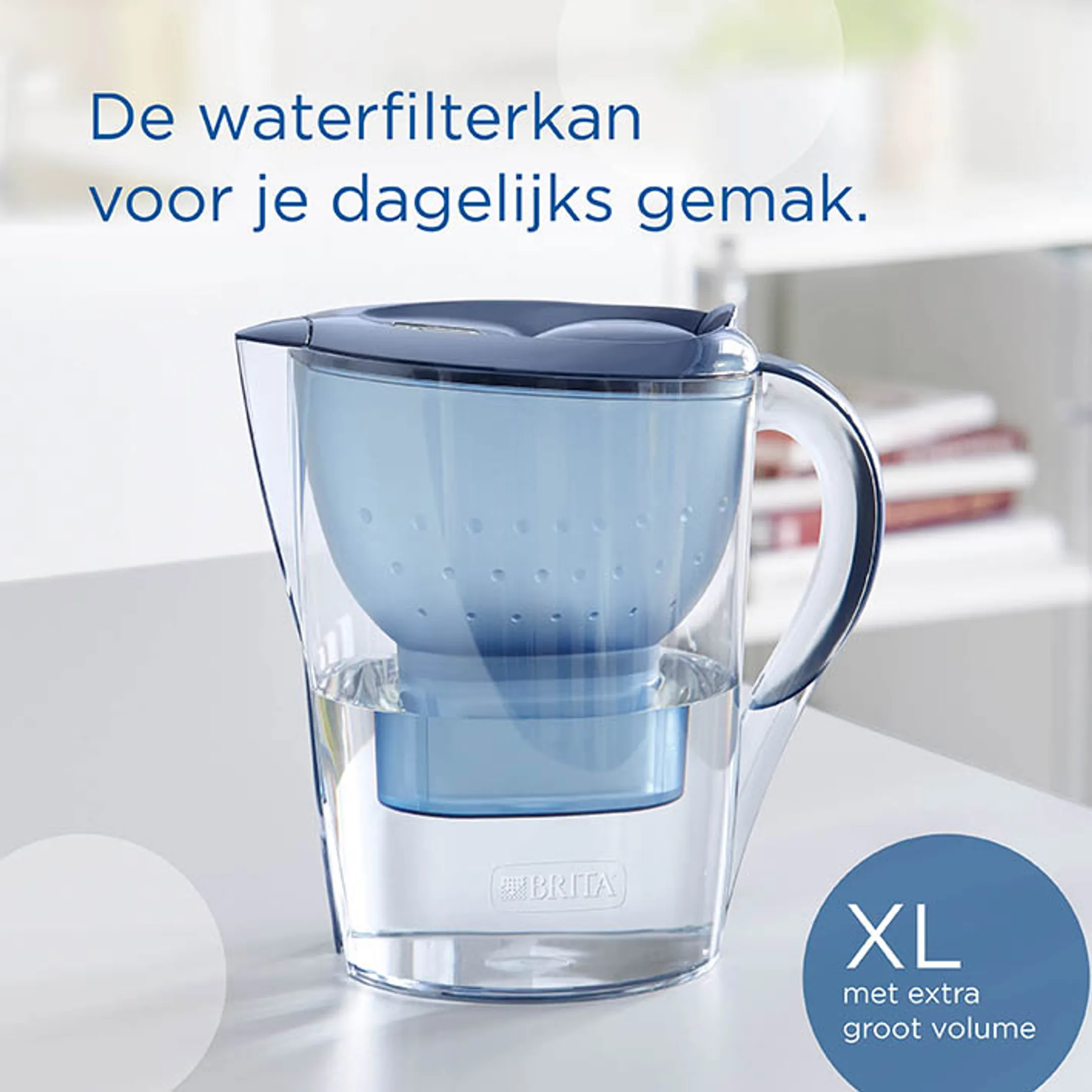 Marella XL Waterfilterkan 3.6L - Cool Blue - Incl. 1 Maxtra Pro Waterfilter