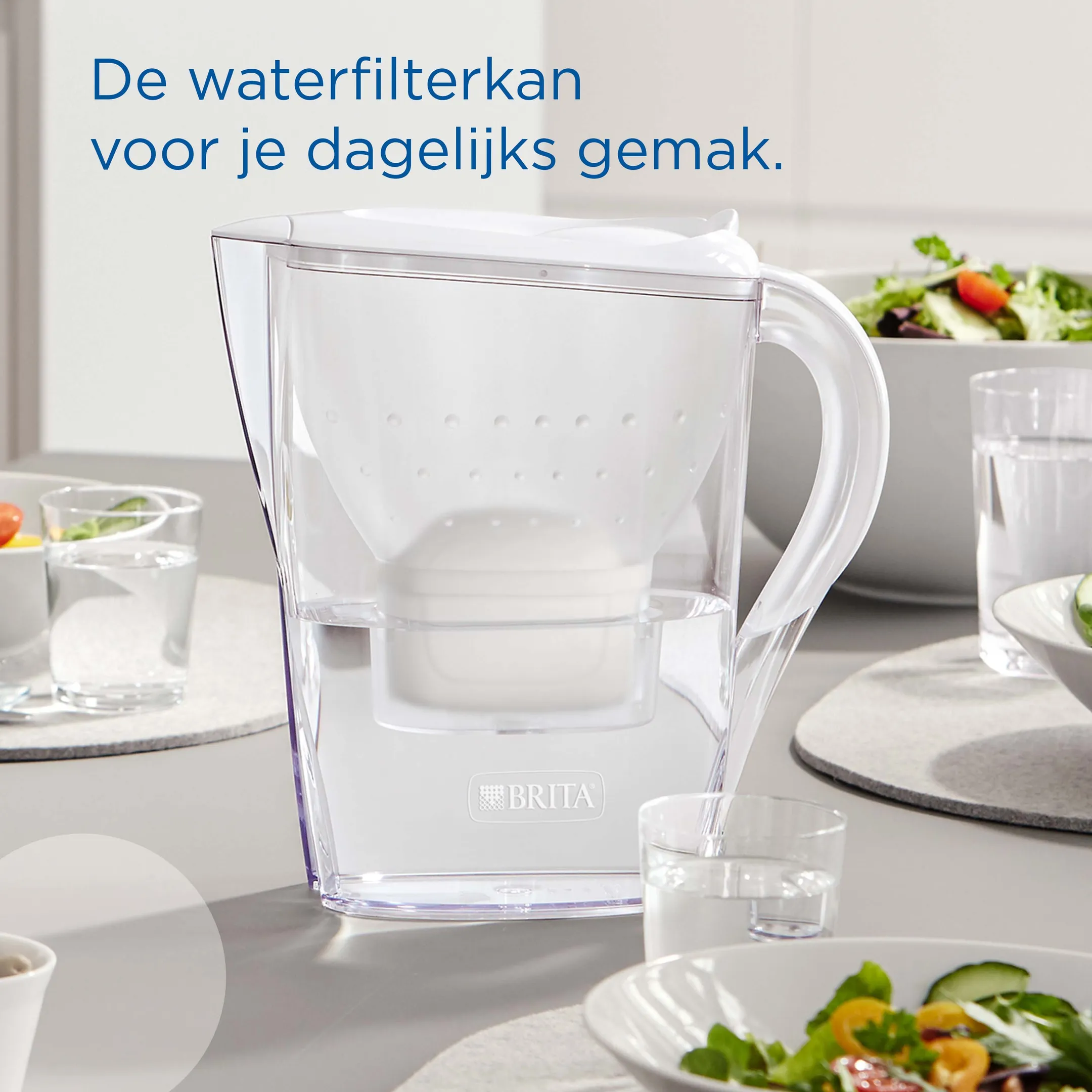 Brita Marella Waterfilterkan 2.4L - Cool White  - Incl. 12 Maxtra Pro Waterfilters image