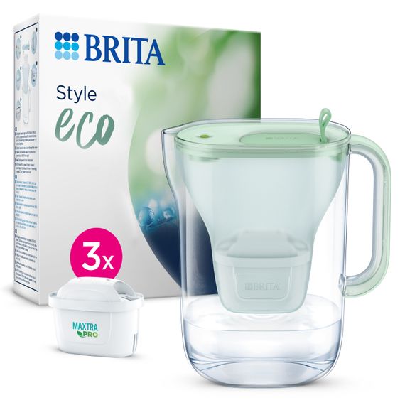 Style Eco Waterfilterkan 2,4L - Groen - inclusief 3 Maxtra Pro Waterfilter