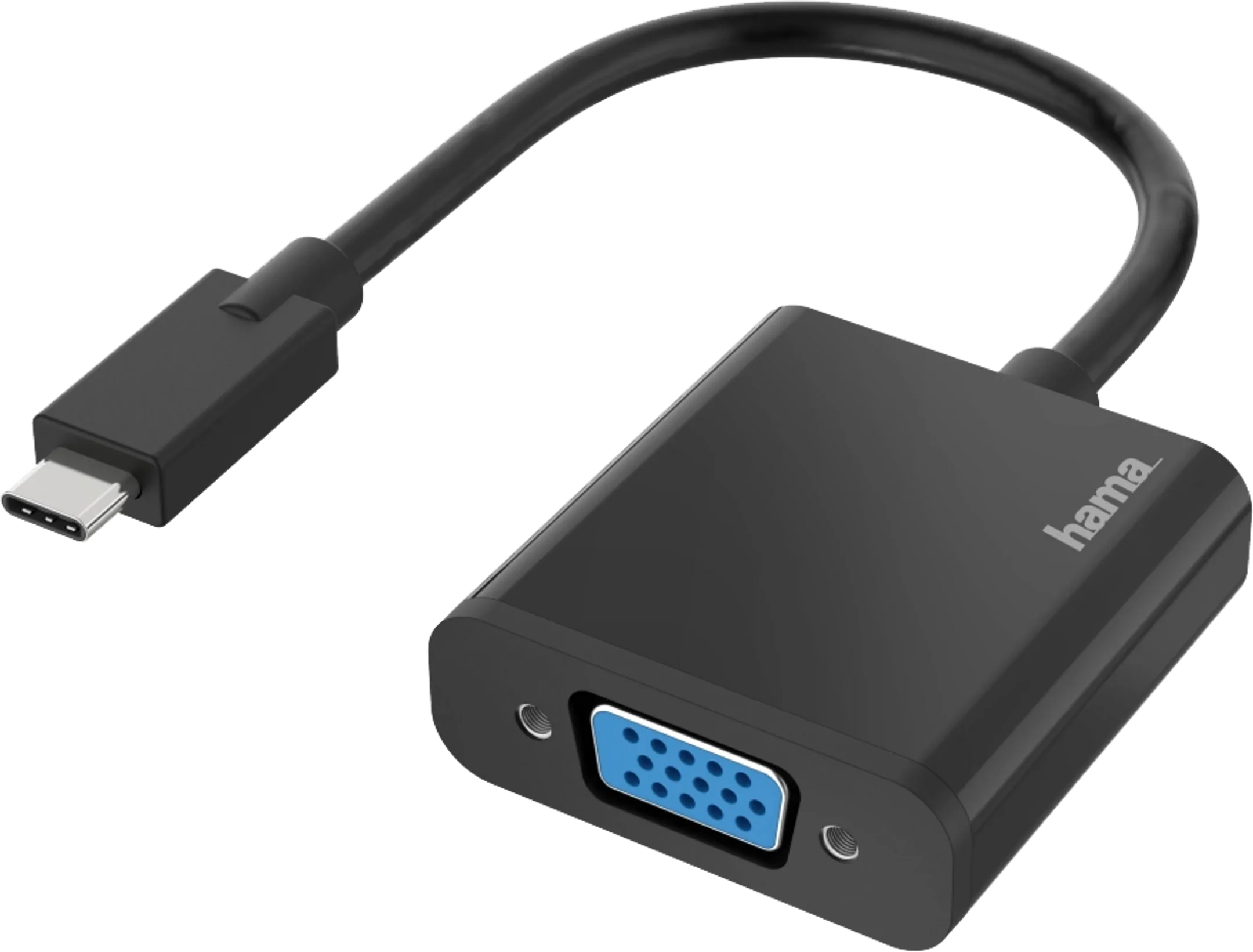 Adapter USB-C - VGA - Zwart