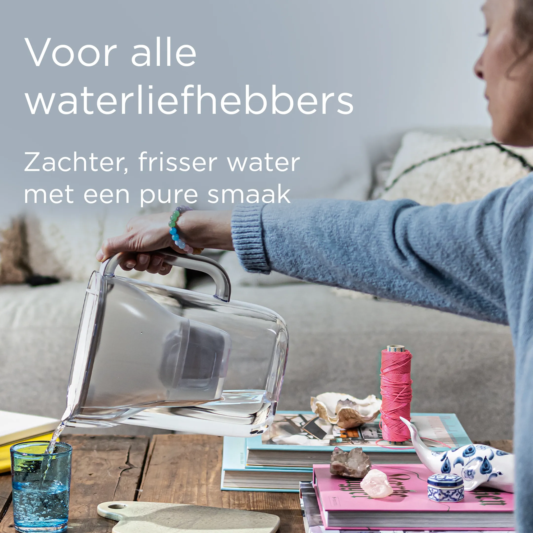 Style Essential Waterfilterkan 2.4L - Zand - incl. 1 Maxtra Pro Waterfilter