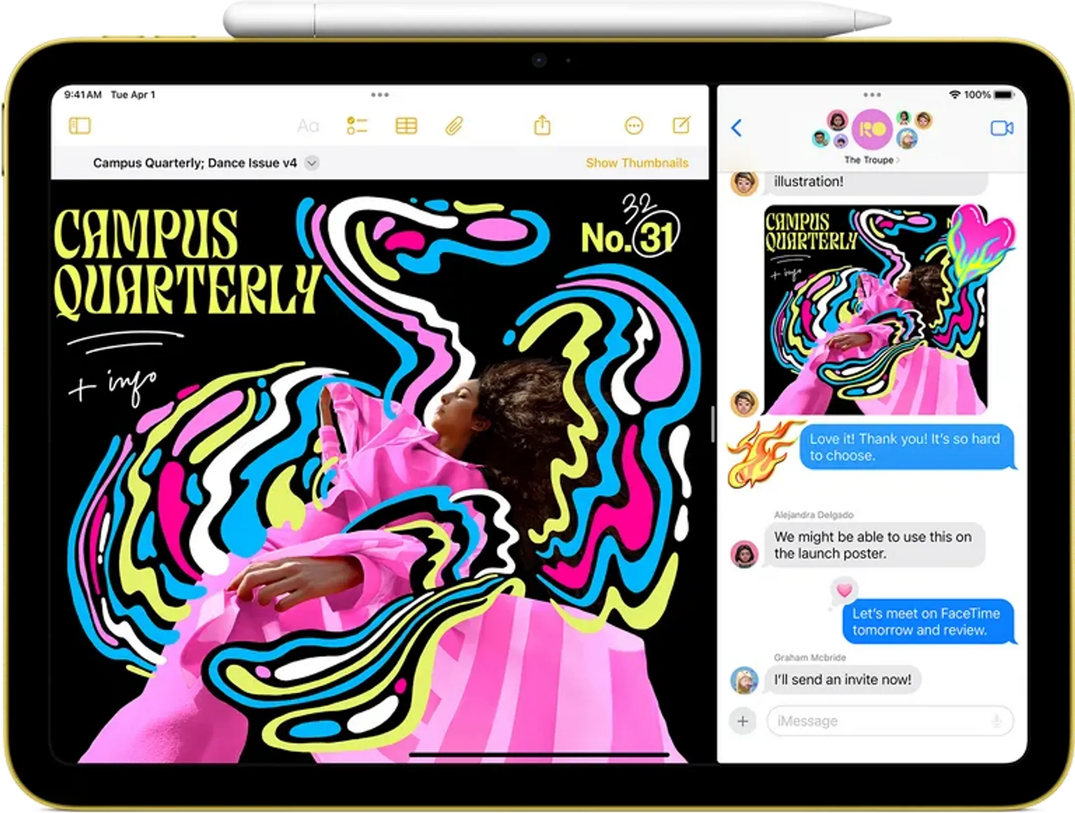 Apple iPad (2025) Wifi 128Go Bleu + Smart Folio image