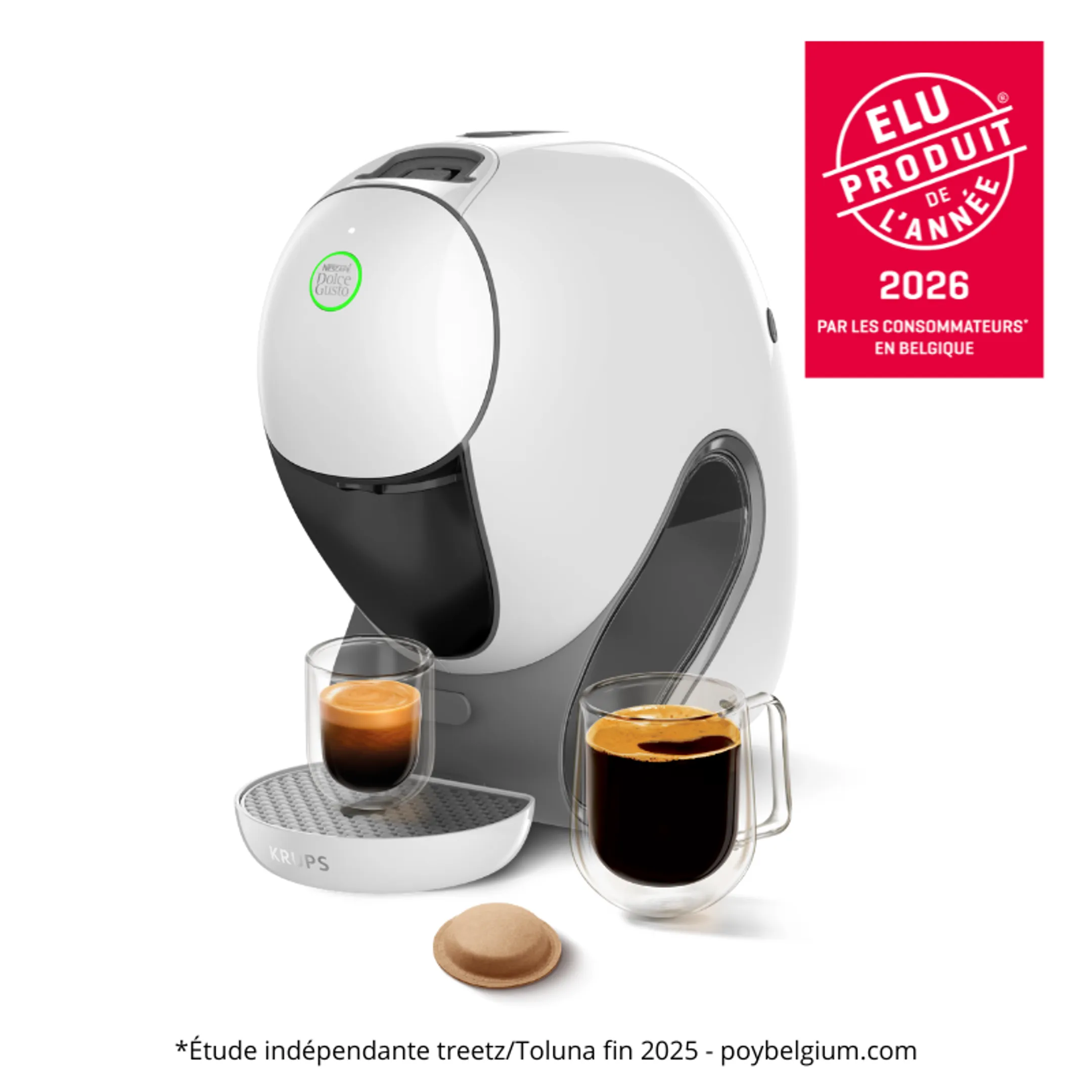 Krups Machine à café NESCAFÉ Dolce Gusto NEO CAFFÈ blanche KP830110 image