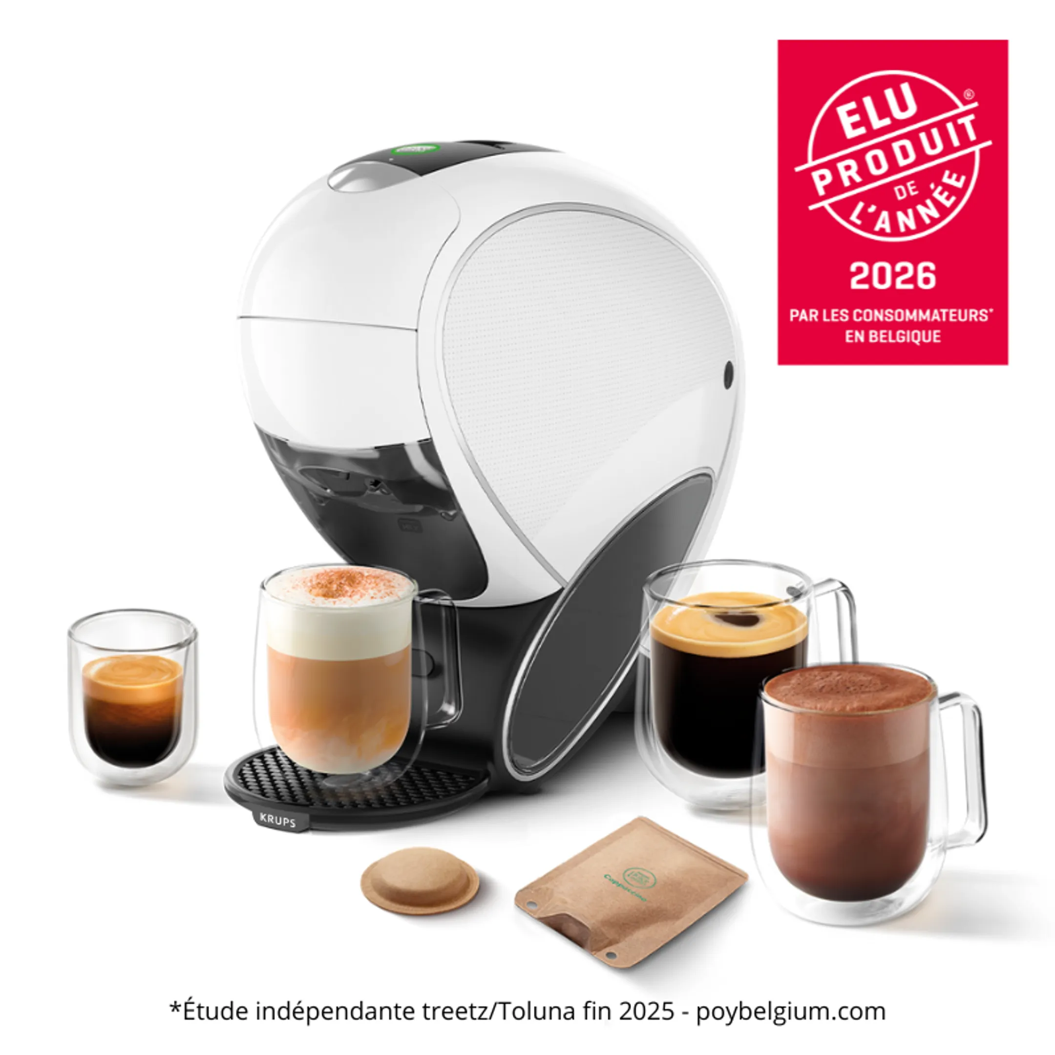 Krups Machine à café NESCAFÉ Dolce Gusto NEO LATTE blanche KP850110 image