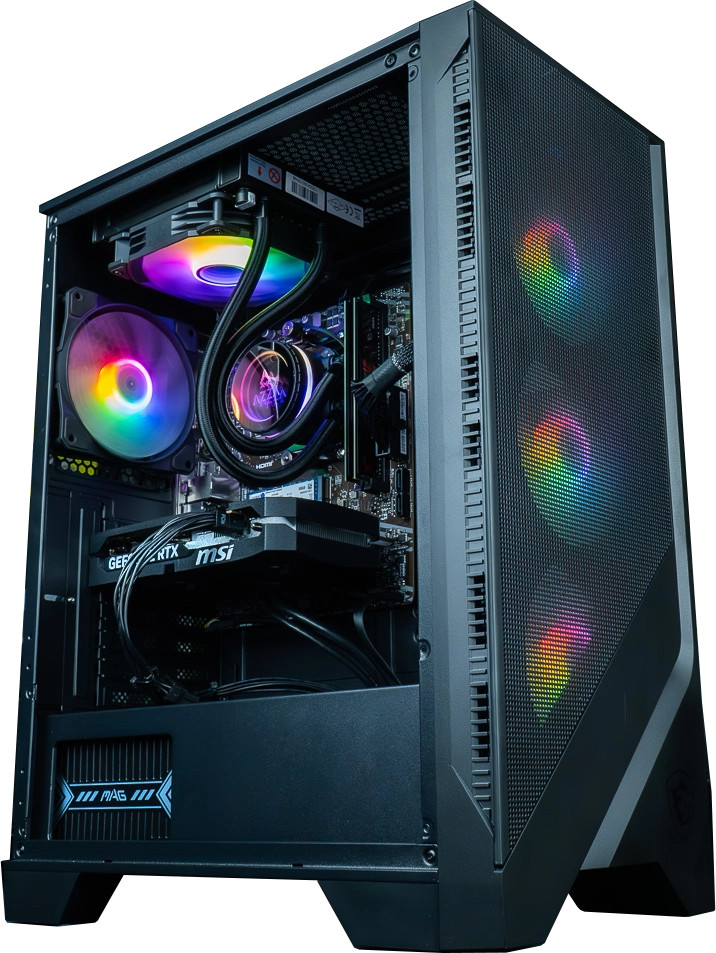 FLOWUP REVENGE GeForce RTX 5050 8GB Gaming Desktop - 16GB / 500GB