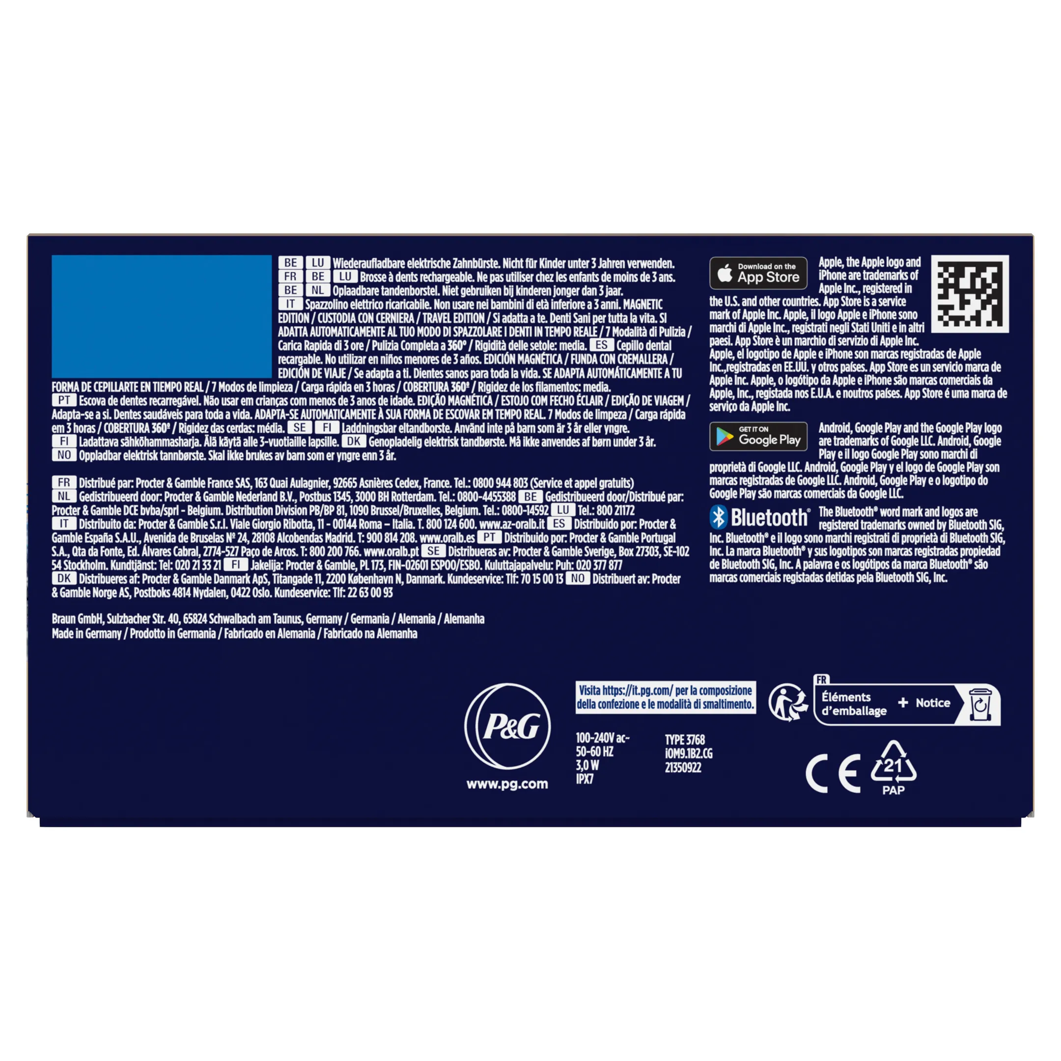 Brosse à dents électrique iO magnetic blue