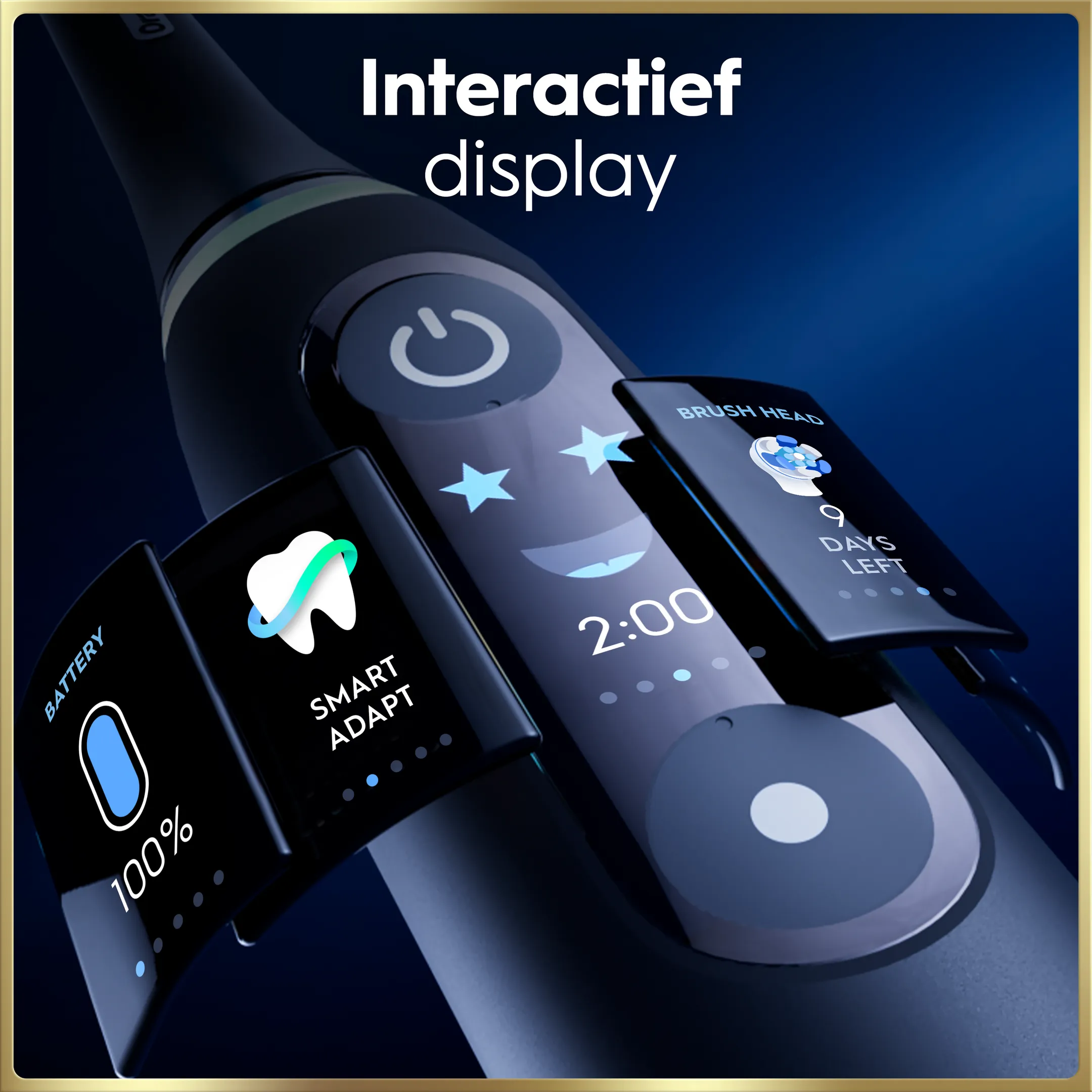 Elektrische tandenborstel IO9 zwart