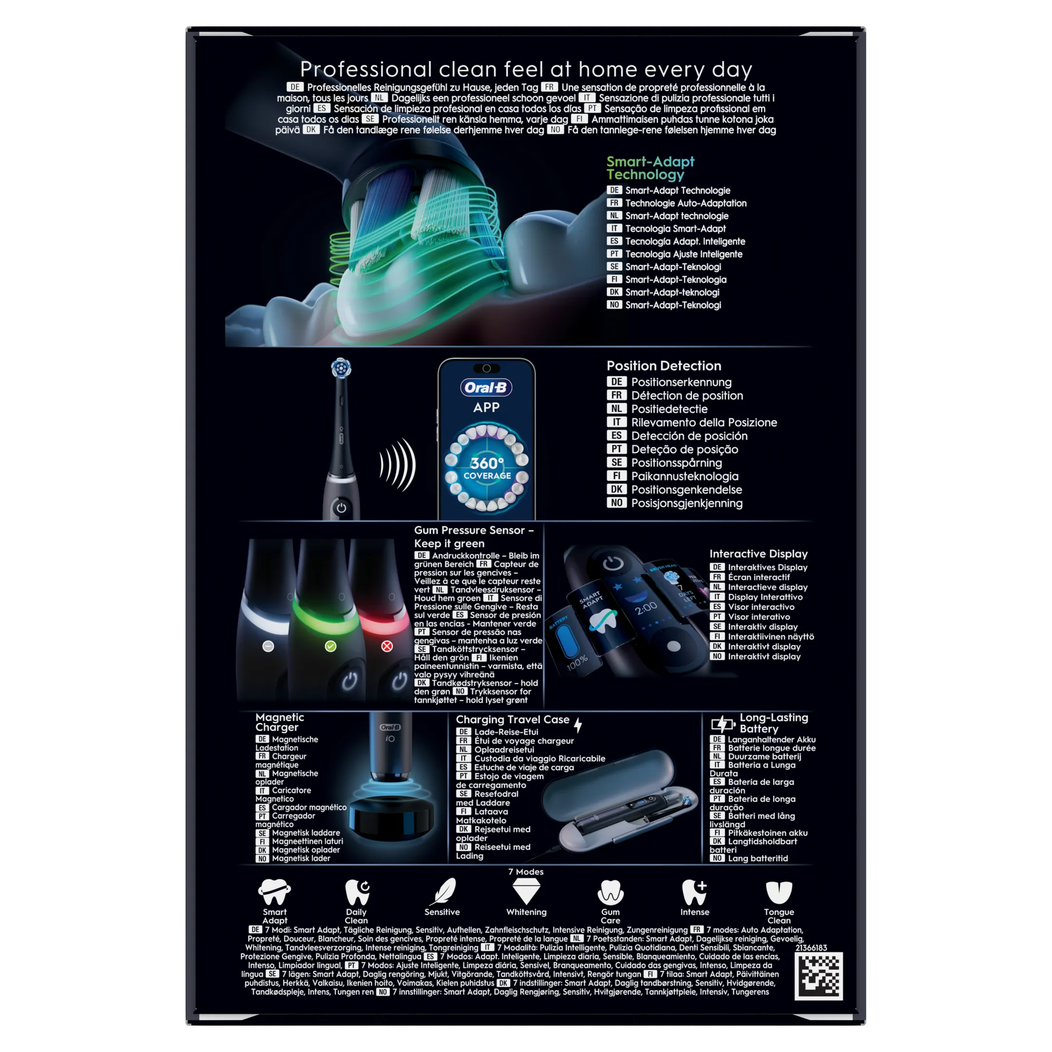 Brosse à dents électrique iO9 noir