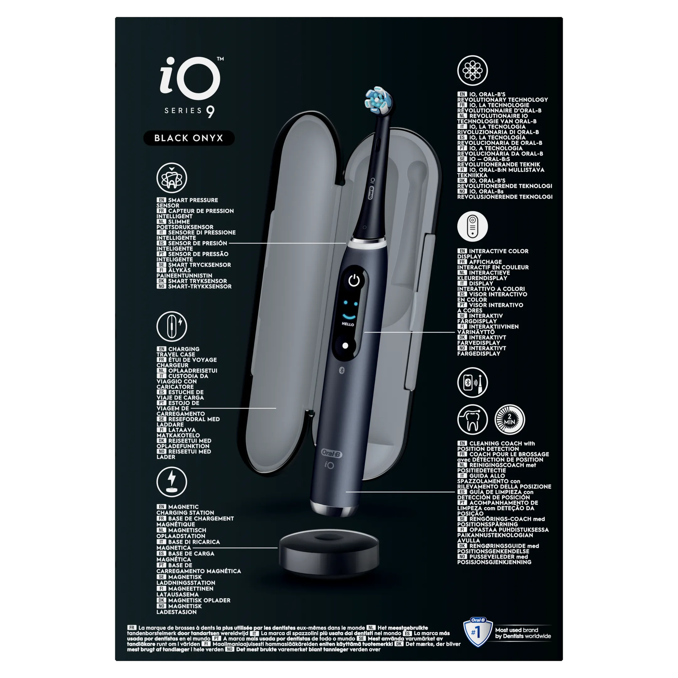Brosse à dents électrique iO9 noir