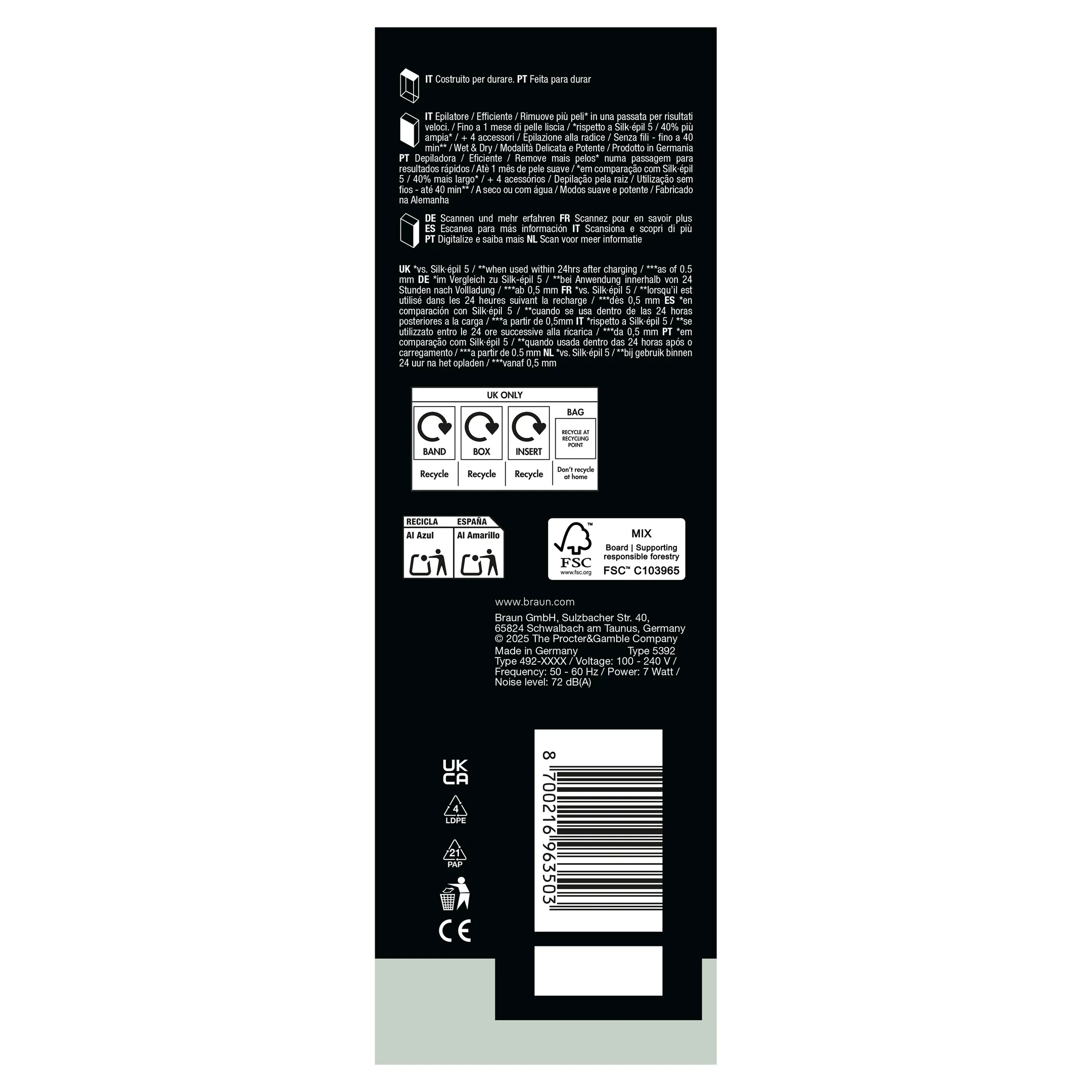 Braun Epilator Silk·épil 7 7-041 image