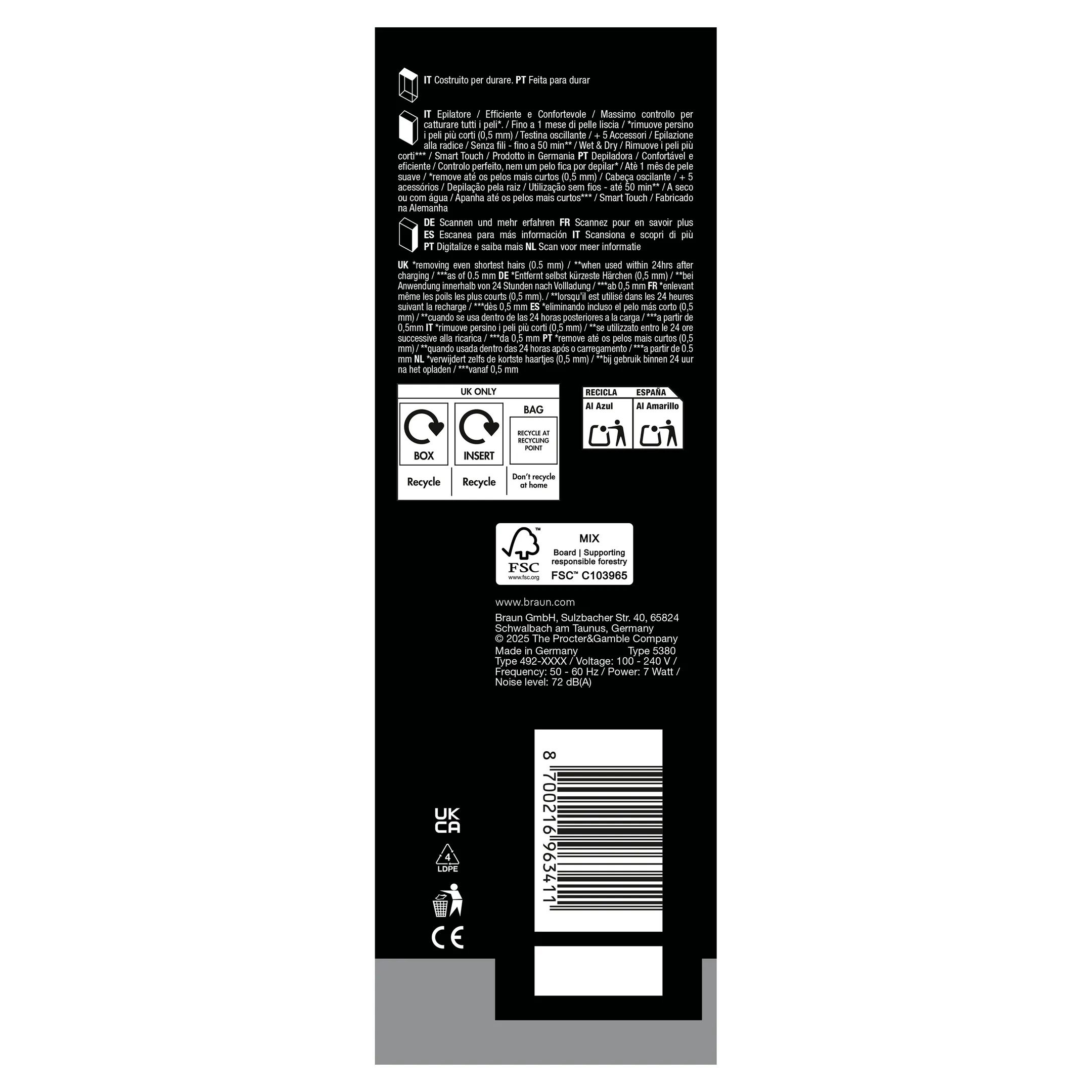 Epilator Silk·épil 9 SkinSpa 9-061