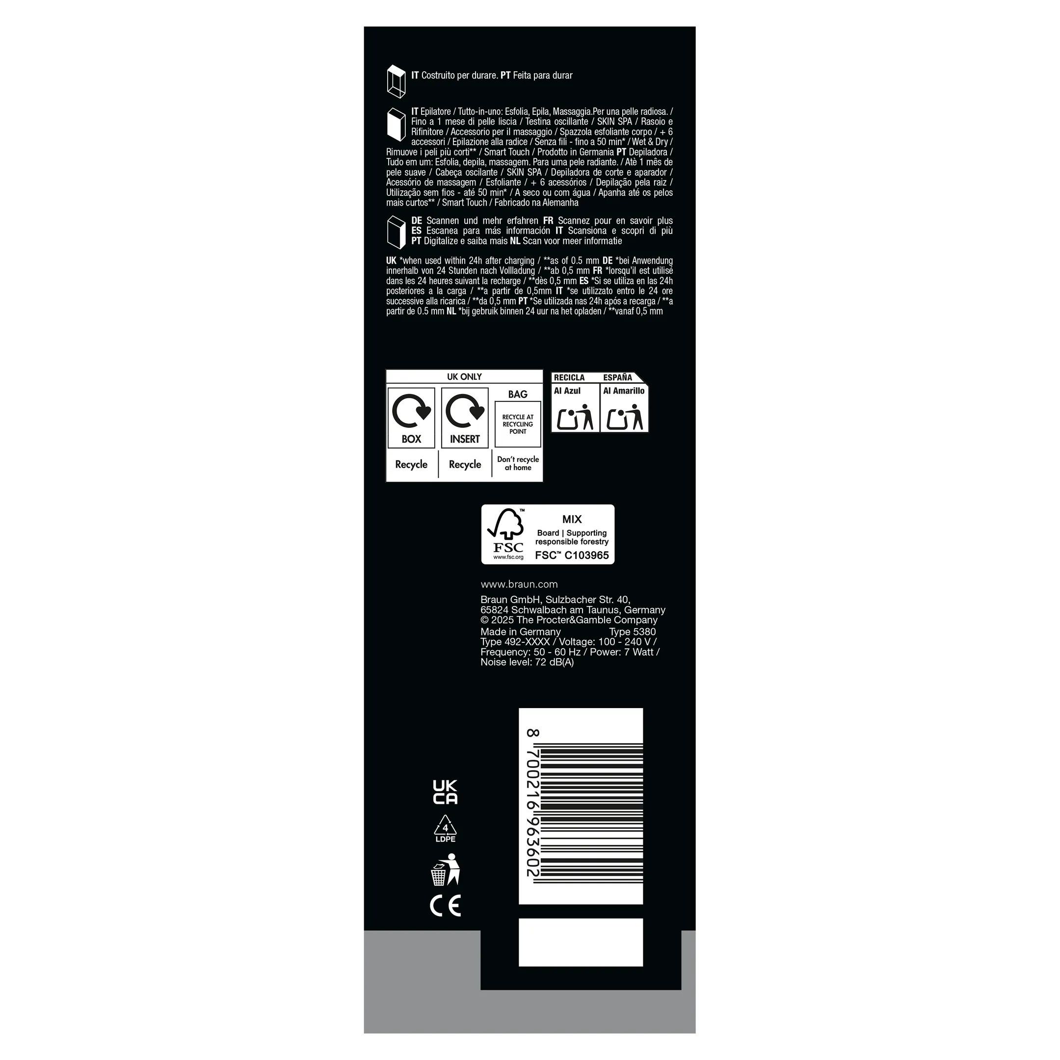 Epilator Silk·épil 9 SkinSpa 9-080