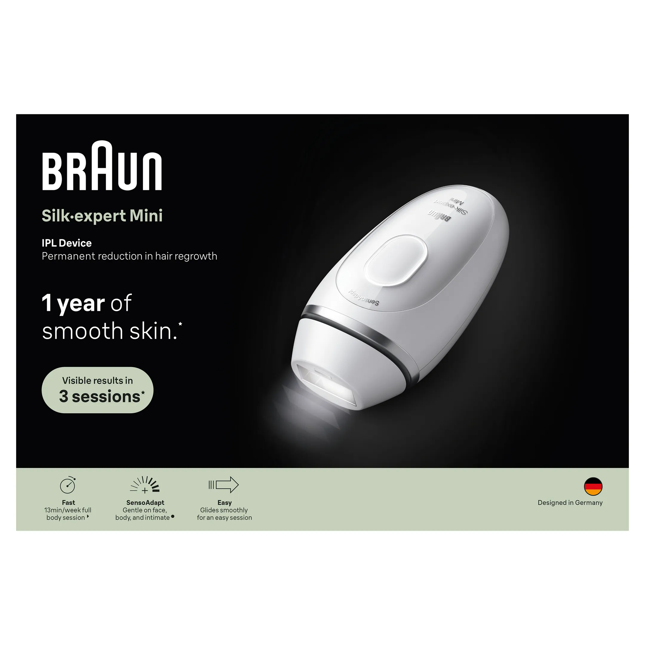 Braun Silk-expert Mini, Épilation à Lumière Pulsée PL1114 image