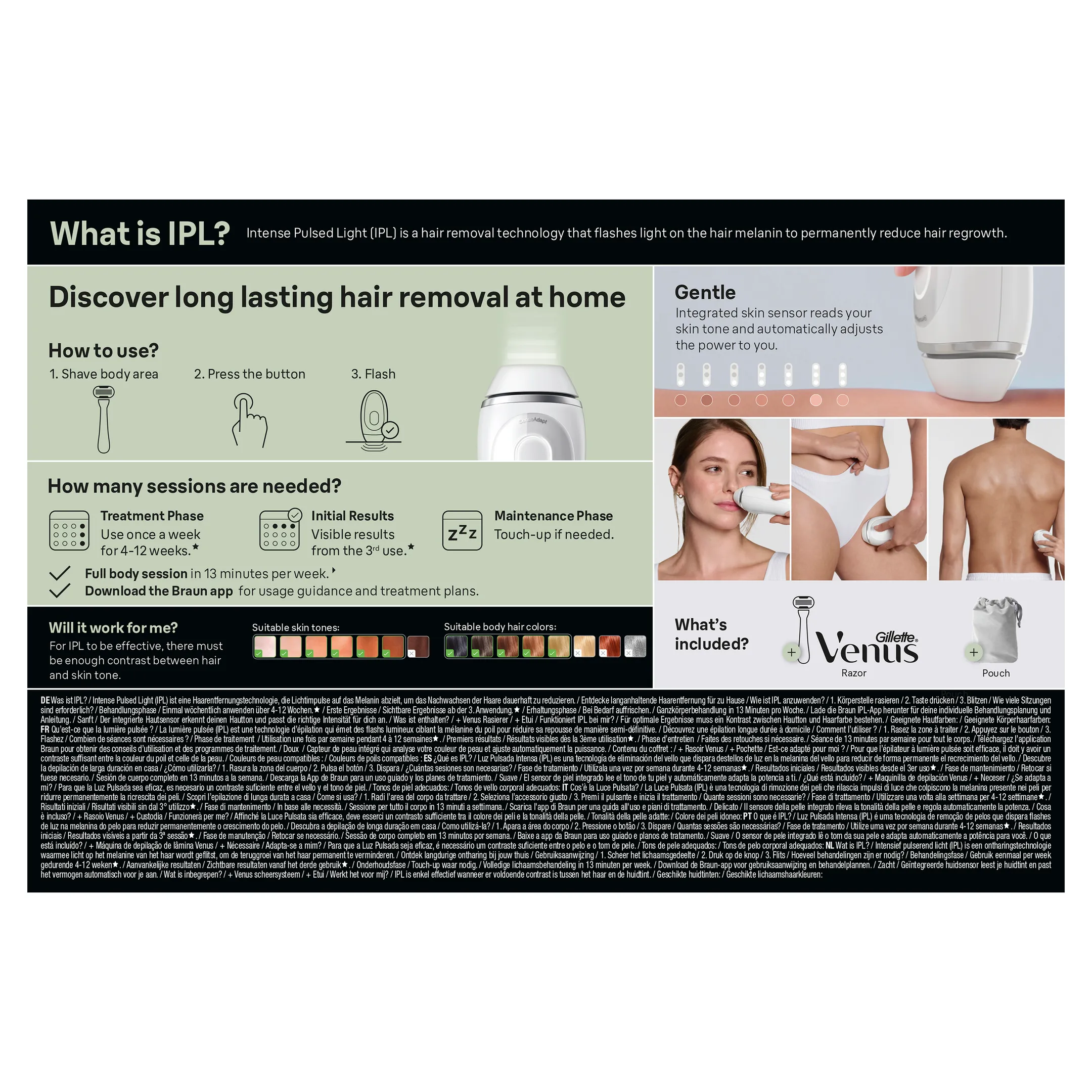 Braun Silk-expert Mini, Épilation à Lumière Pulsée PL1114 image