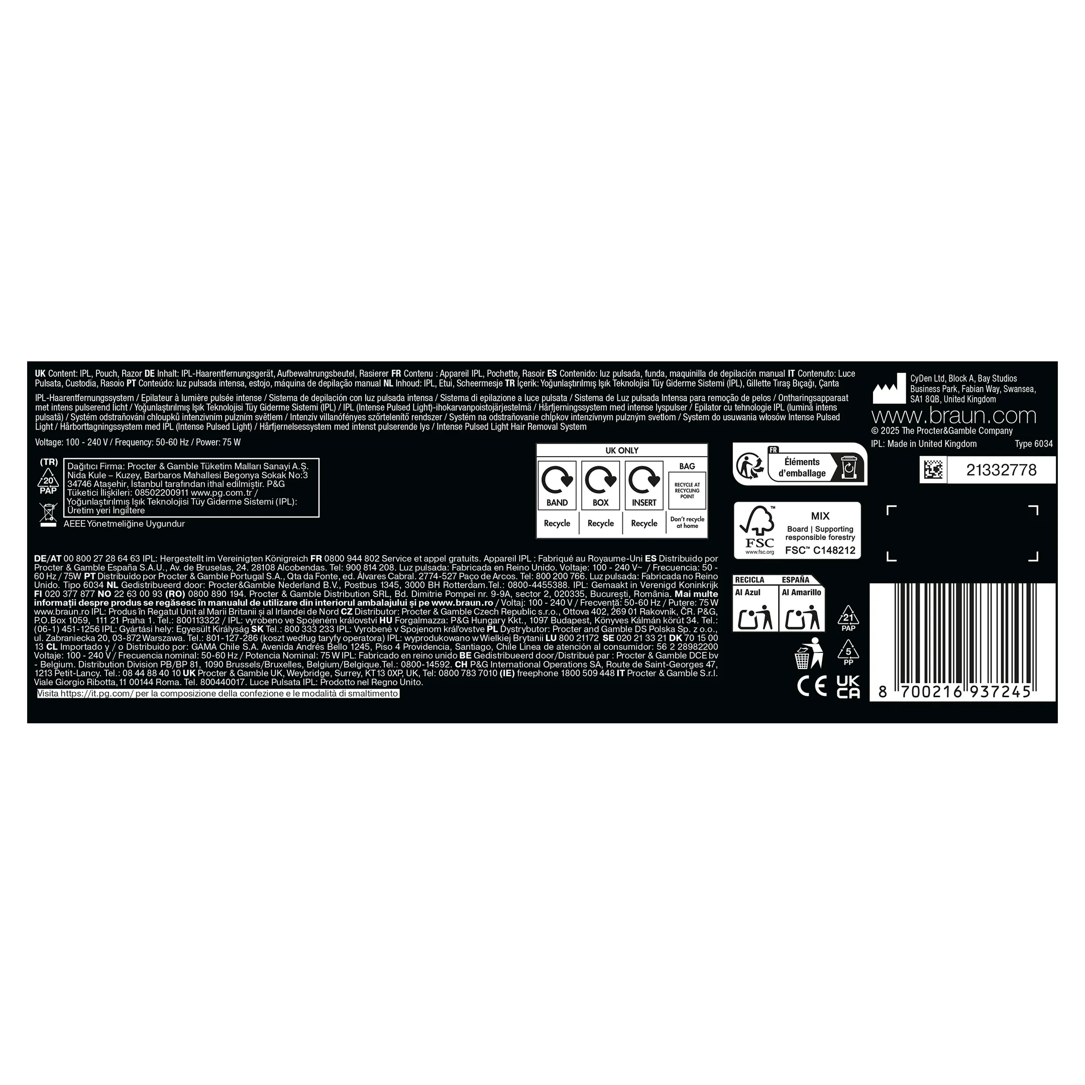 Braun Silk-expert Mini, Épilation à Lumière Pulsée PL1114 image