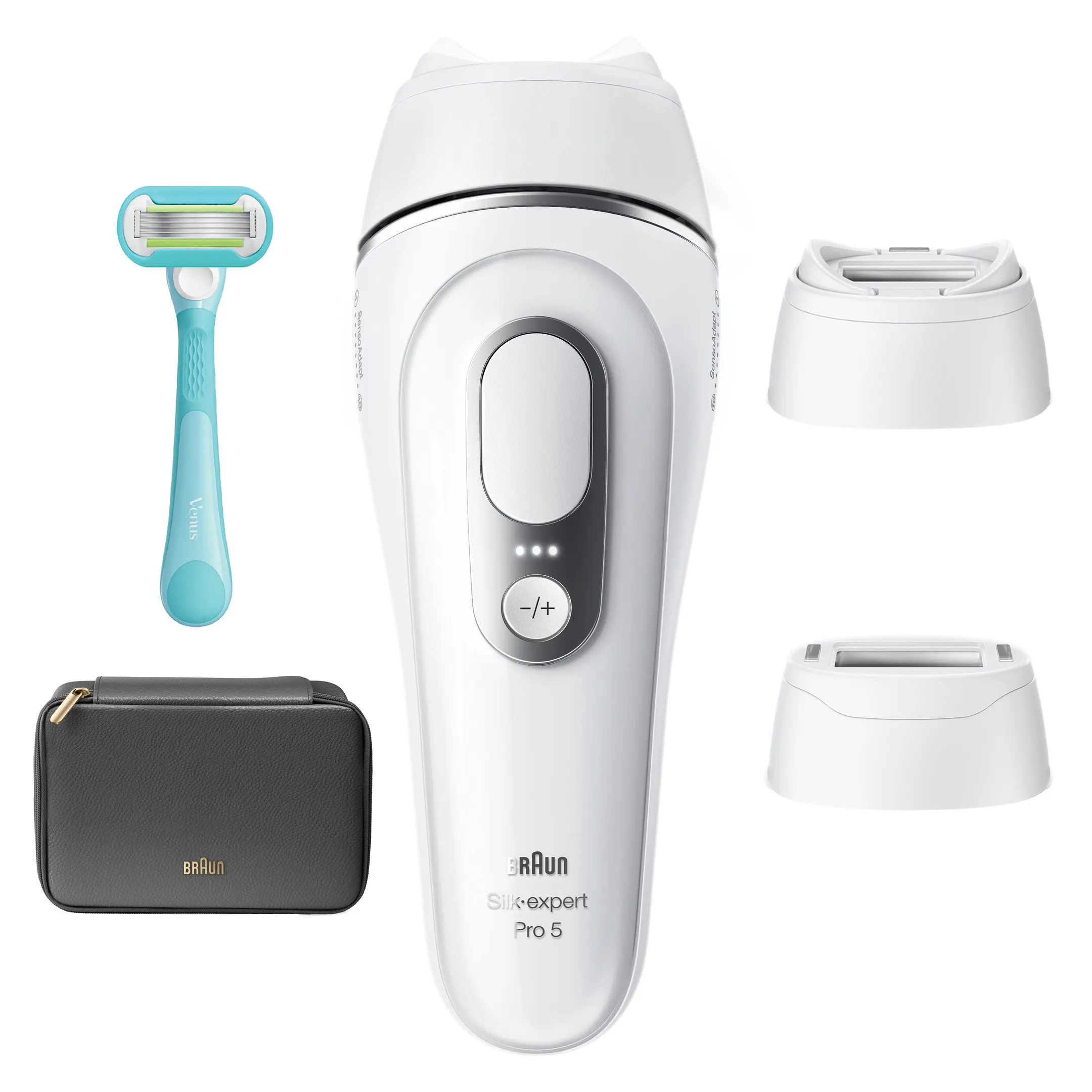 Silk·expert Pro 5, Épilateur à lumière pulsée, Épilation à Domicile, 2 têtes, PL5234