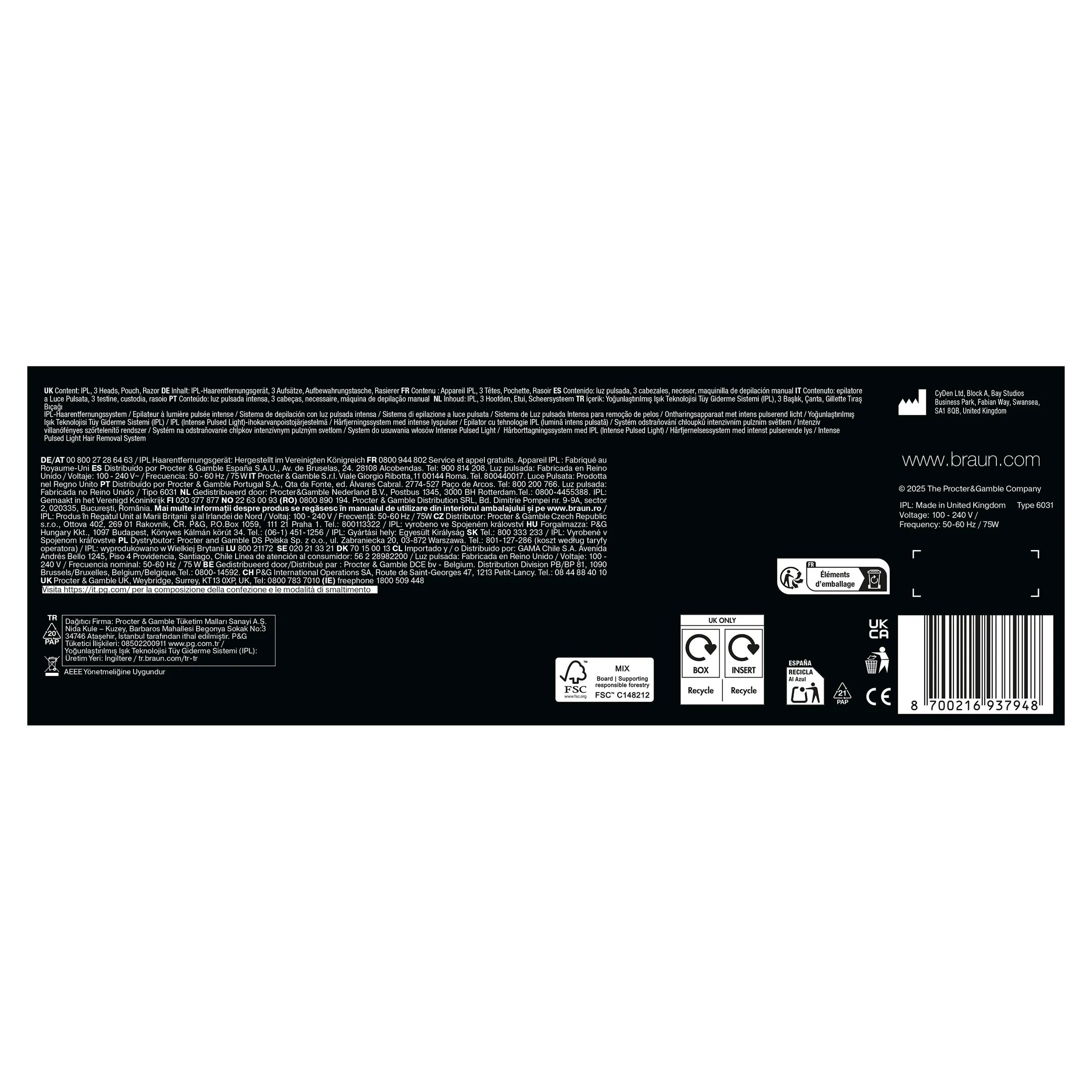 Braun Silk·expert Pro 5, Épilateur à Lumière Pulsée, Épilation à Domicile, 4 têtes, PL5431 image