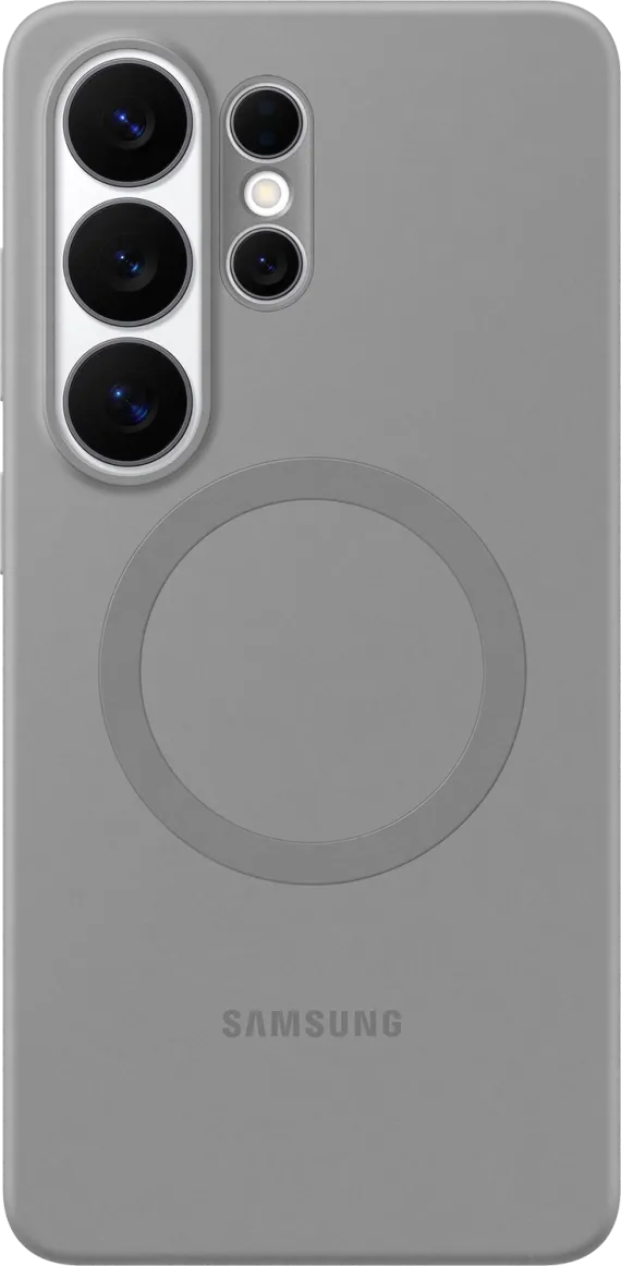 Coque en silicone pour Galaxy S26 Ultra - Gris
