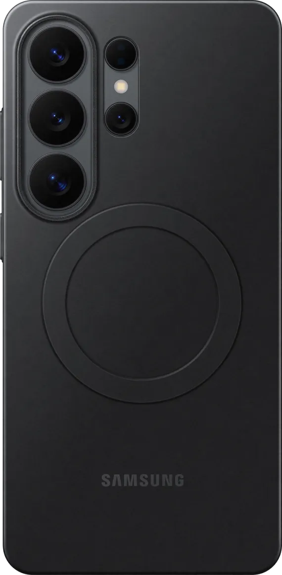 Slim Magnet cover voor Galaxy S26 Ultra - Zwart