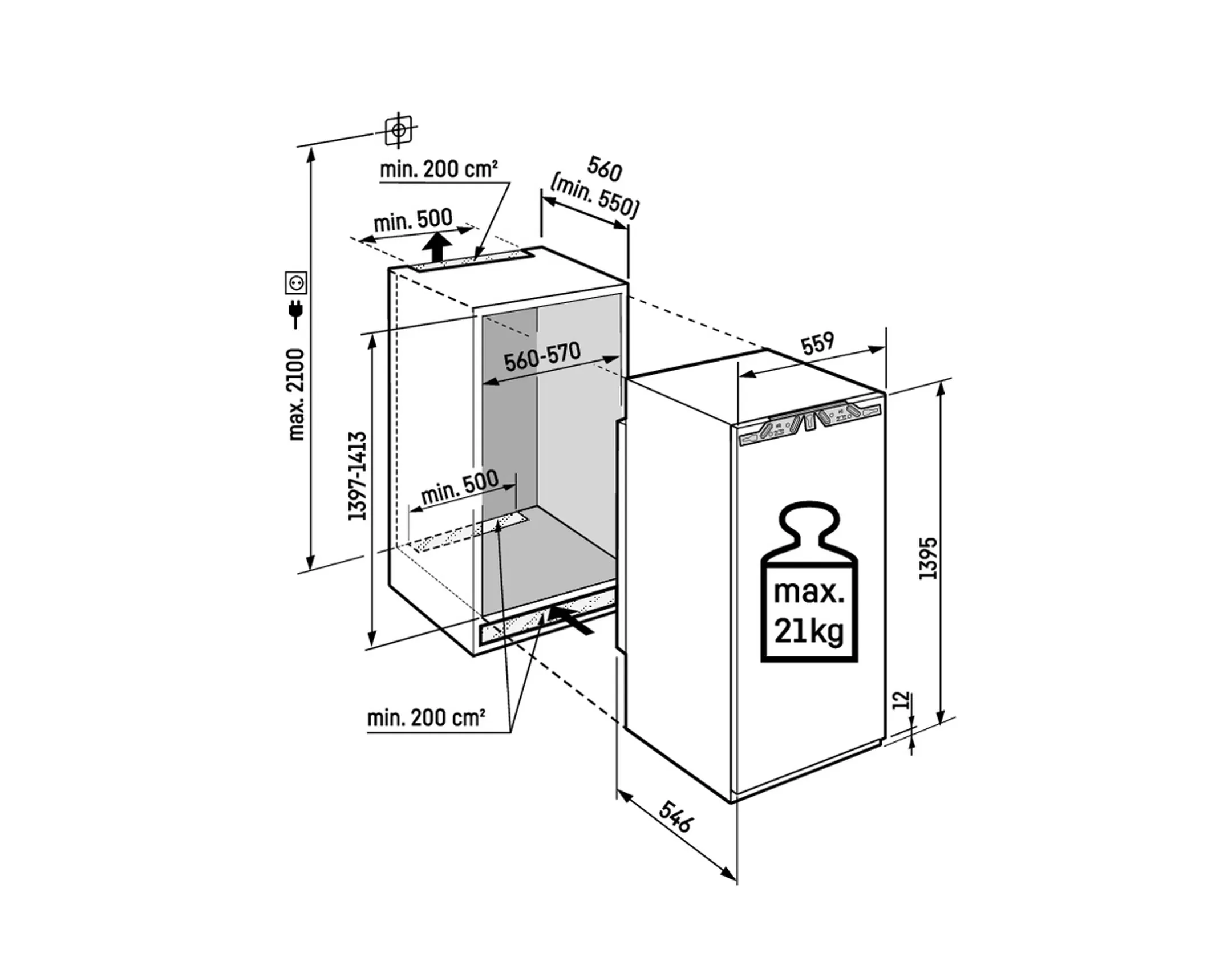 Liebherr Inbouw koelkast IRd 4520 Plus image