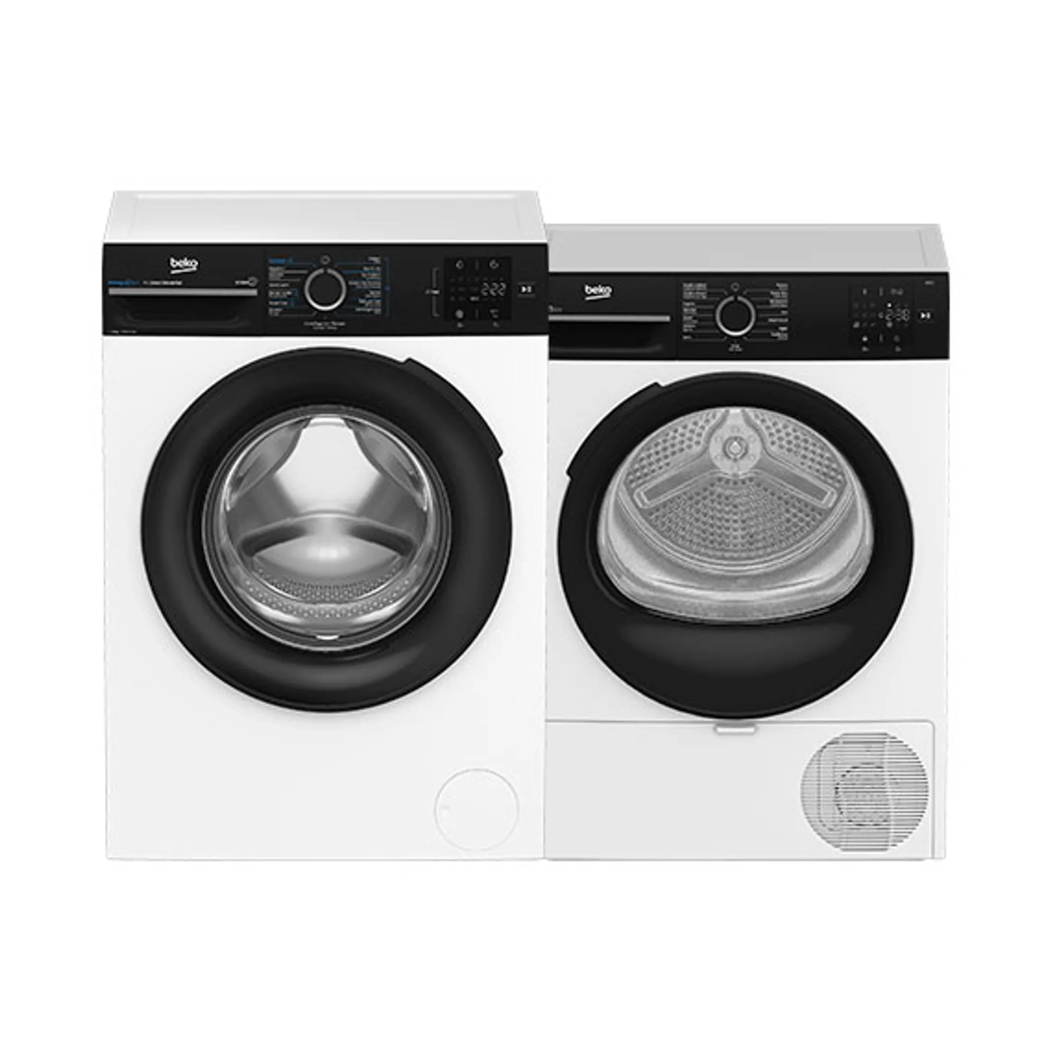 Beko Bundle - Machine à laver BM3WFT3841B + Sèche-linge BM3T3824BC image