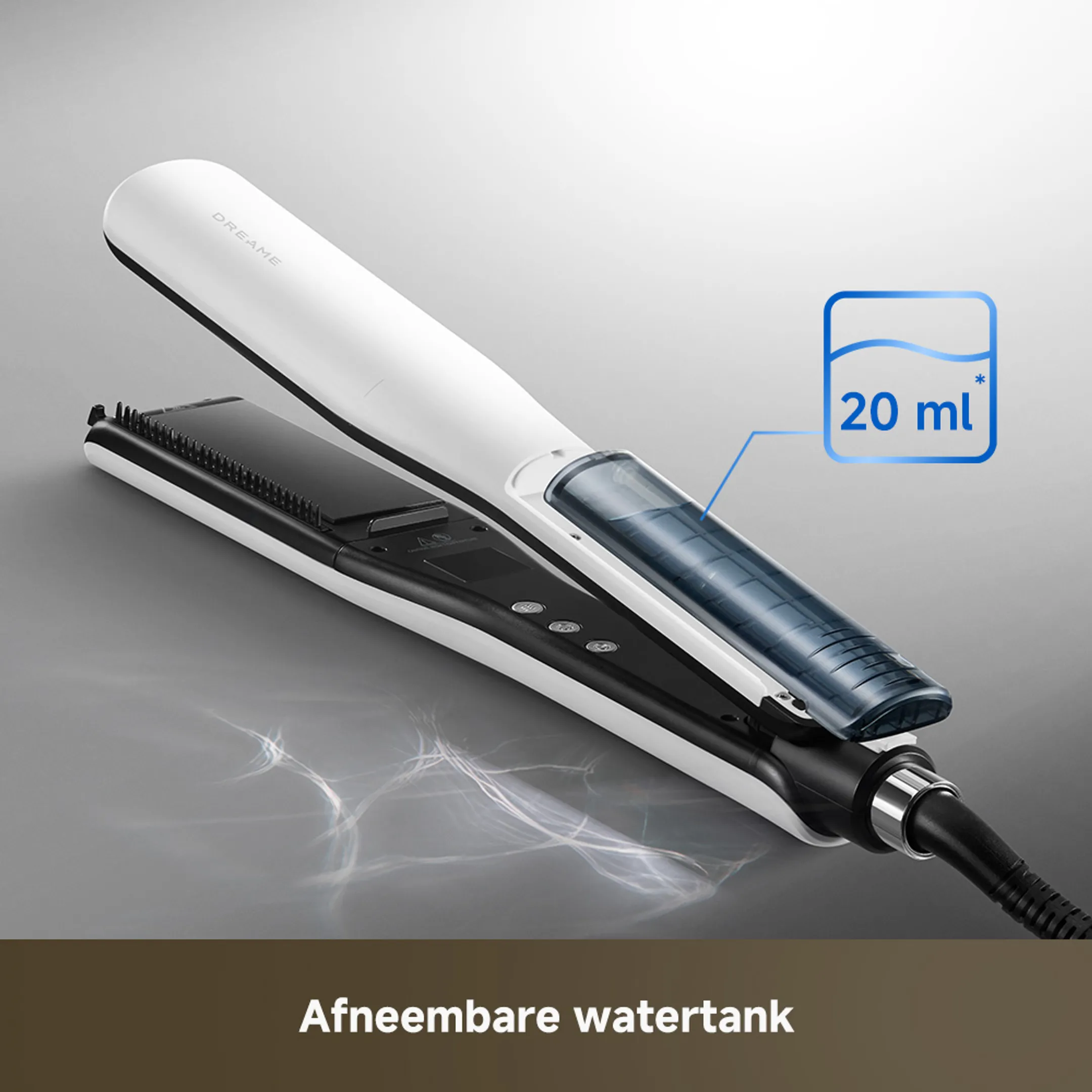 AuraSteam Straight White