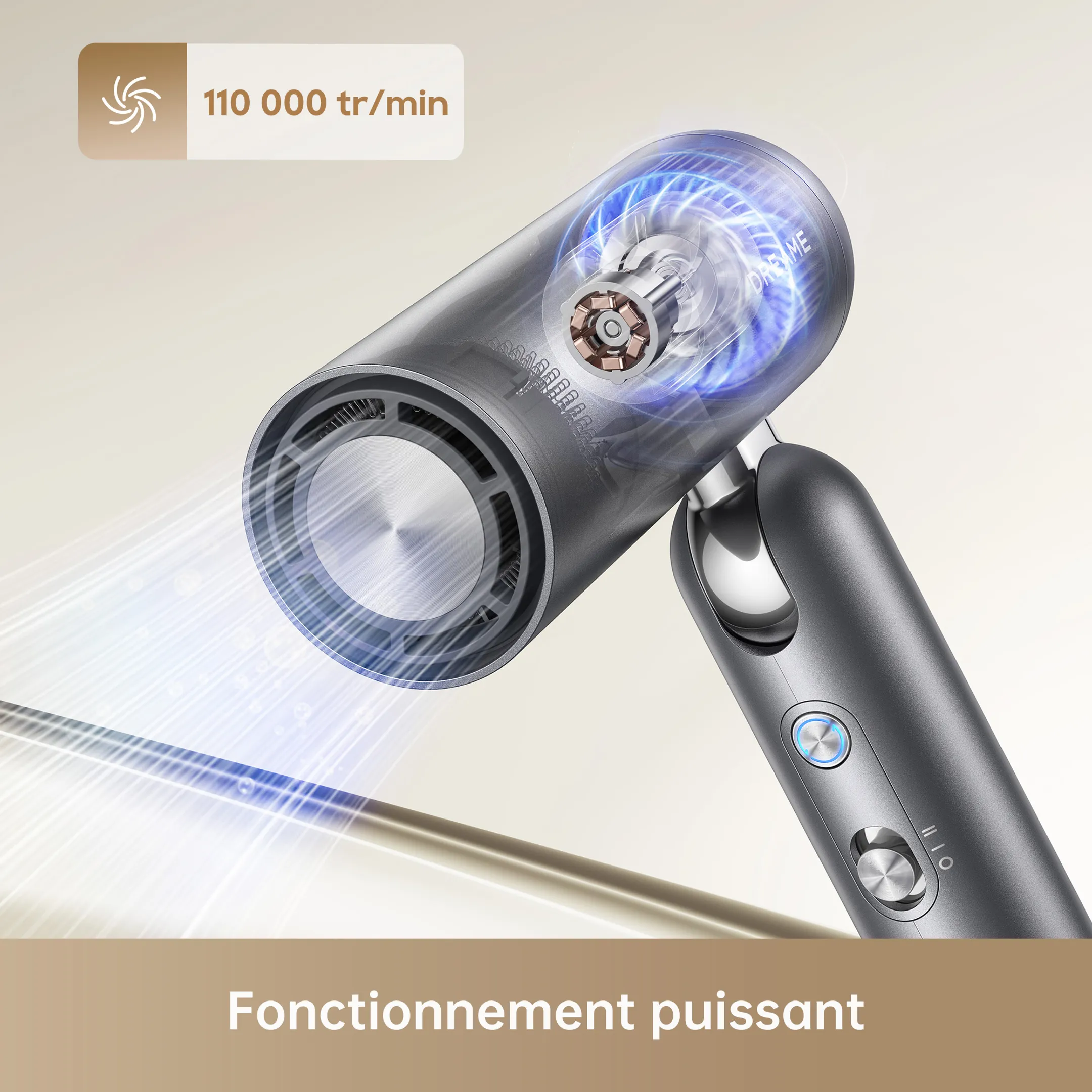 Dreame Sèche-cheveux Hair Pocket Neo Grey image