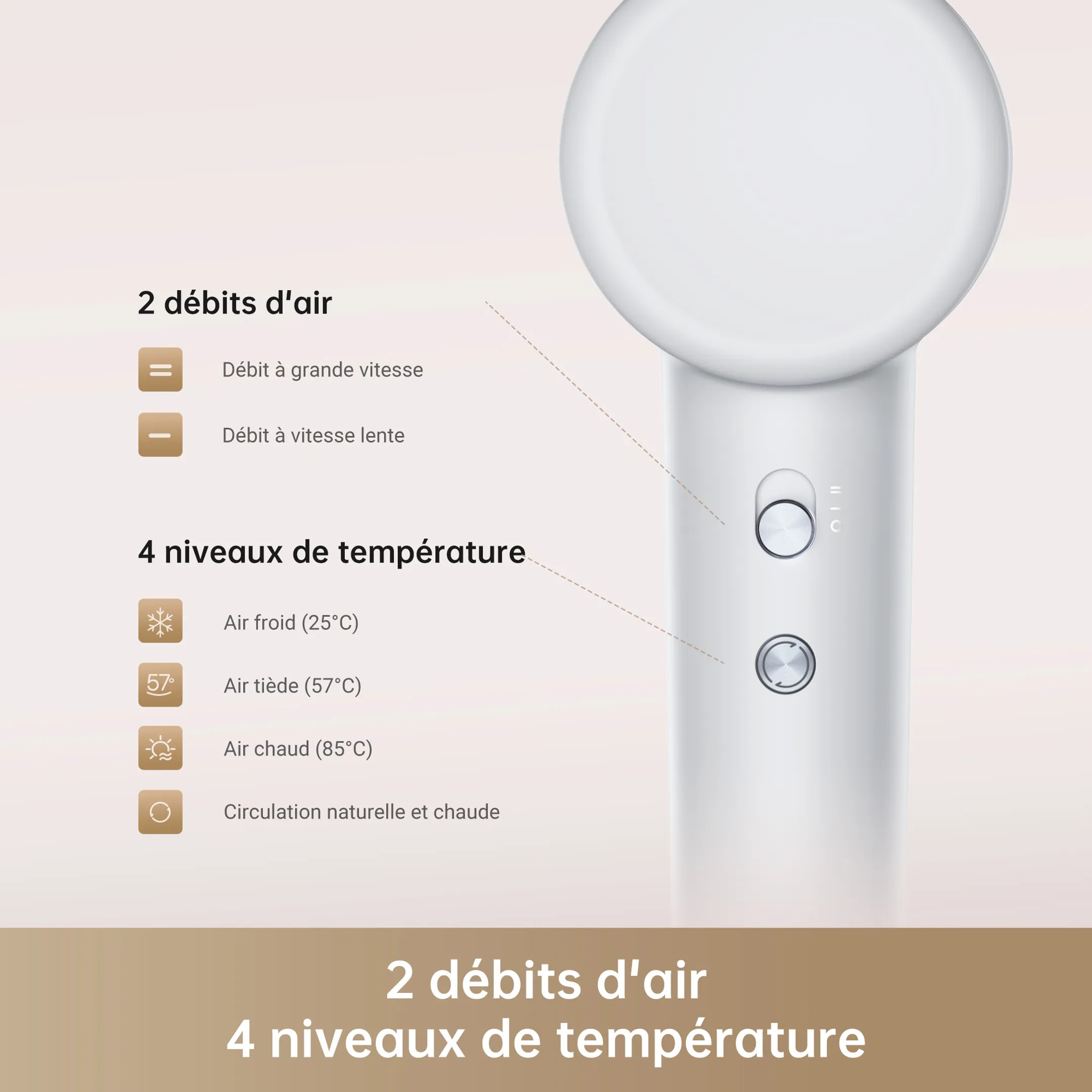 Sèche-cheveux Hair Gleam Grey