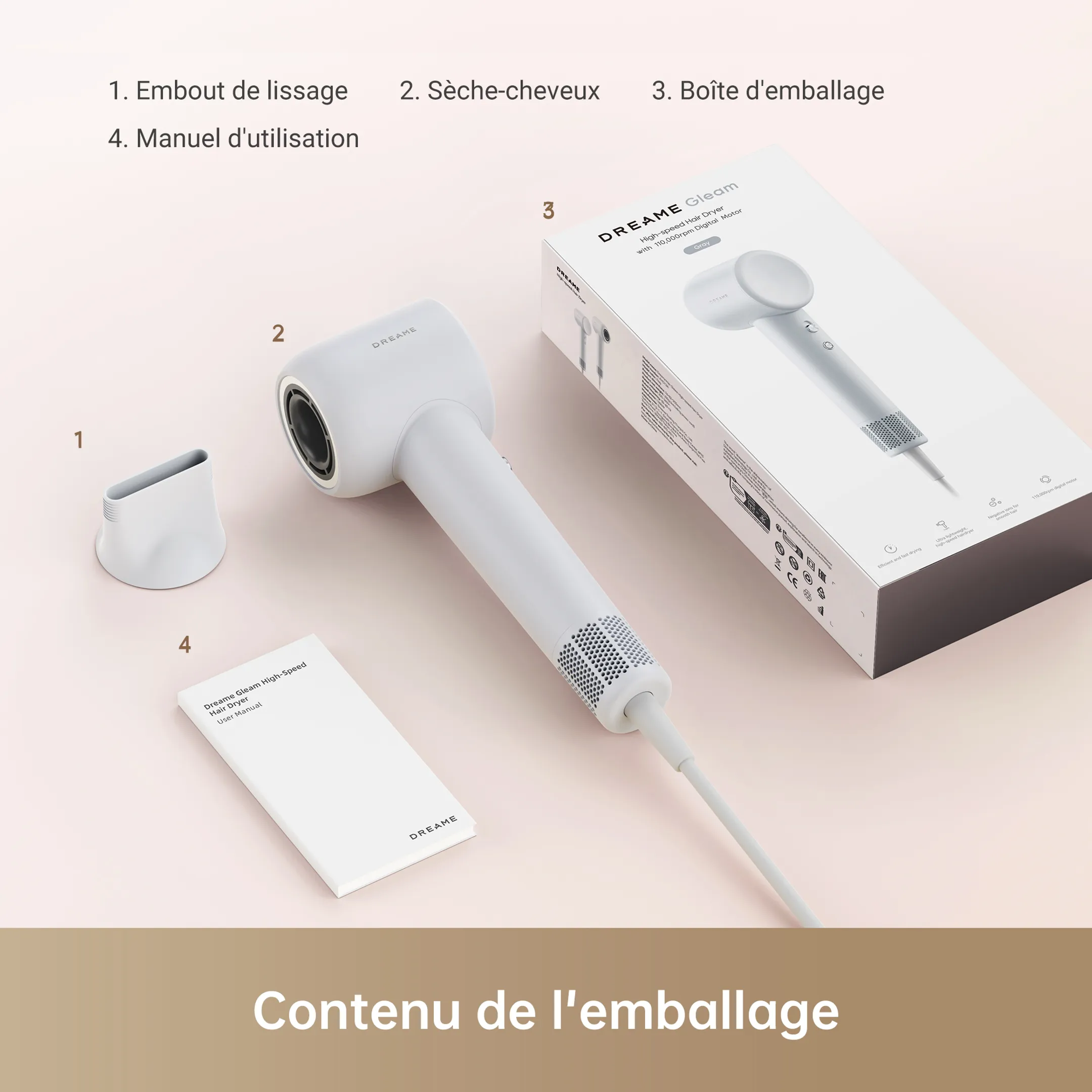 Sèche-cheveux Hair Gleam Grey